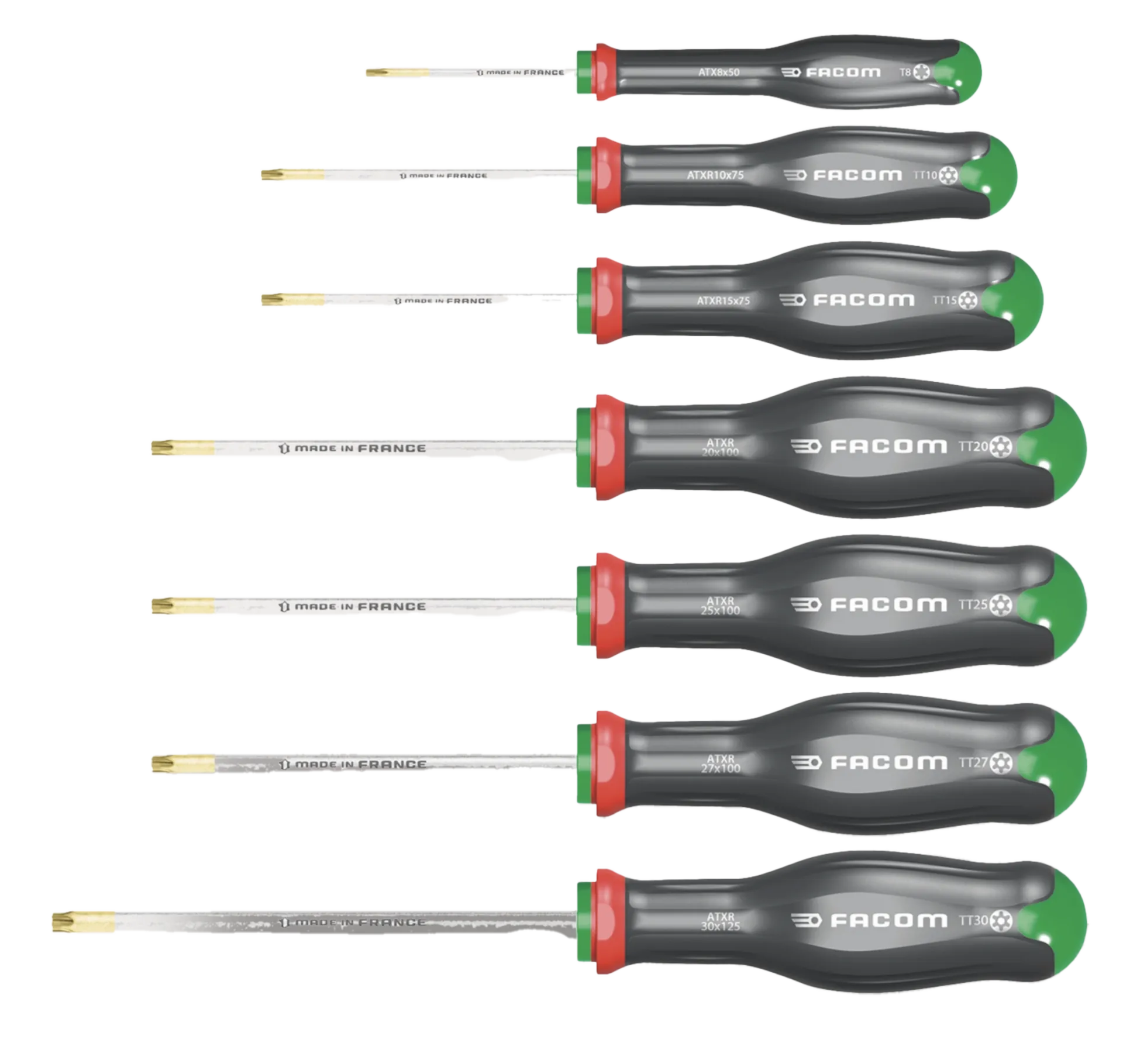 Set (7pcs) Tournevis Protwist (1 x Torx + 6 x Resistorx) ATXR.J7PB