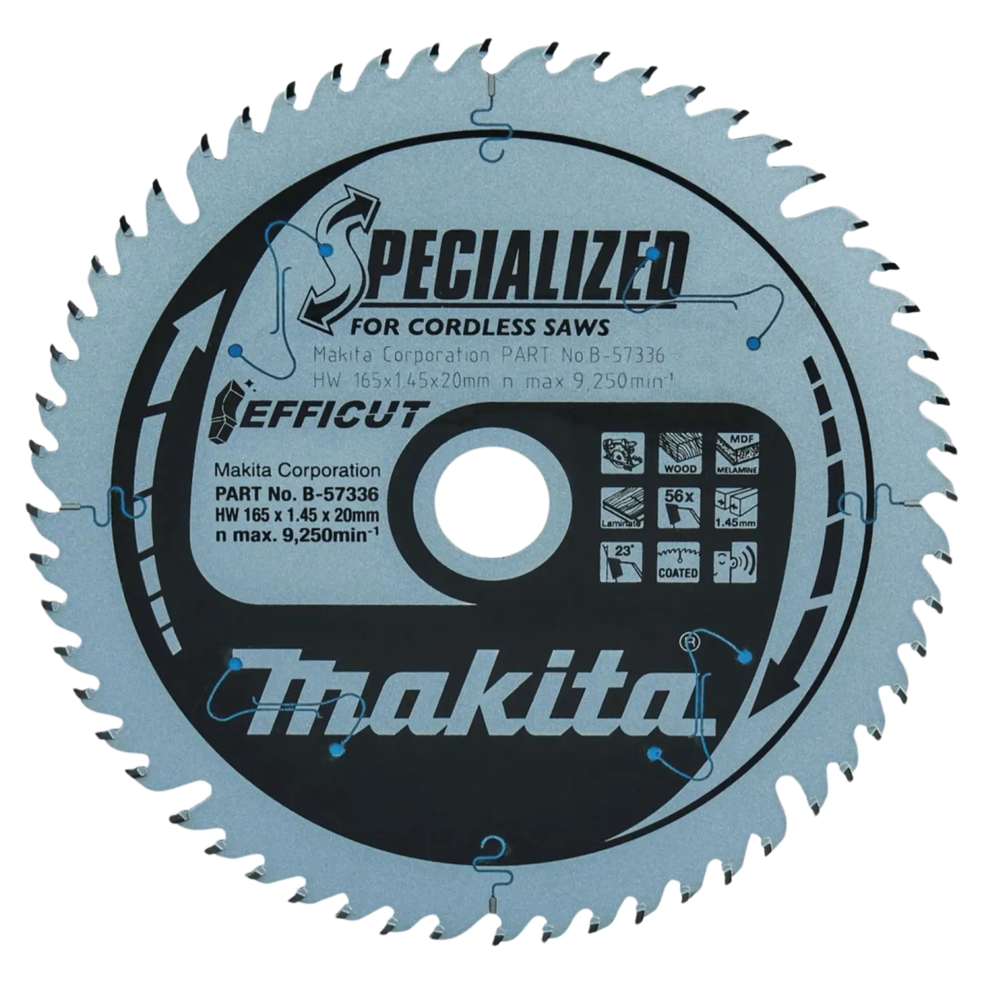 Lame de scie circulaire ø 165 x 20 mm 56 dents - TCT efficut
