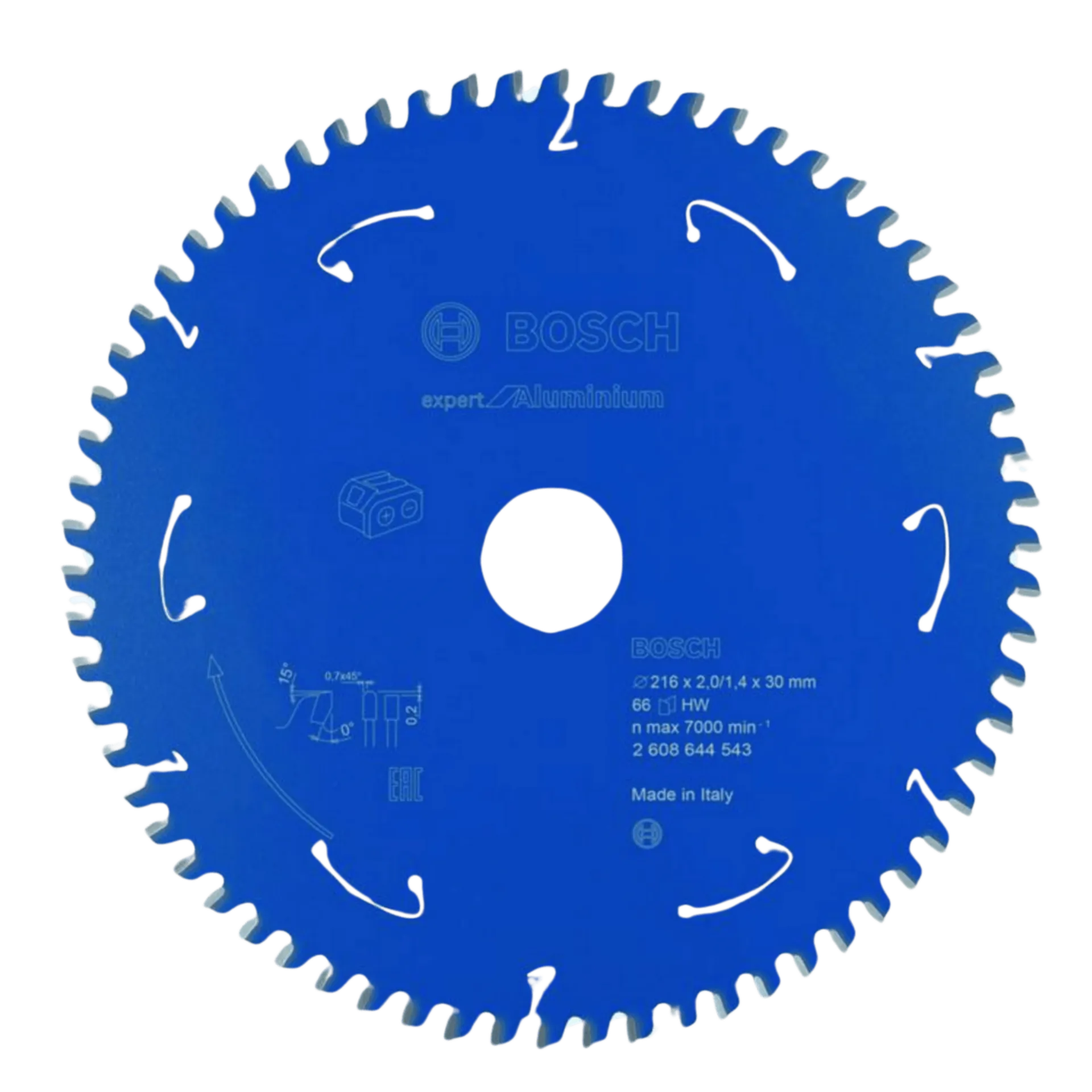 Cirkelzaagblad ø 216 x 2 x 30 mm Z66 expert for aluminium Cirkelzaagblad ø 216 x 2 x 30 mm Z66 expert for aluminium