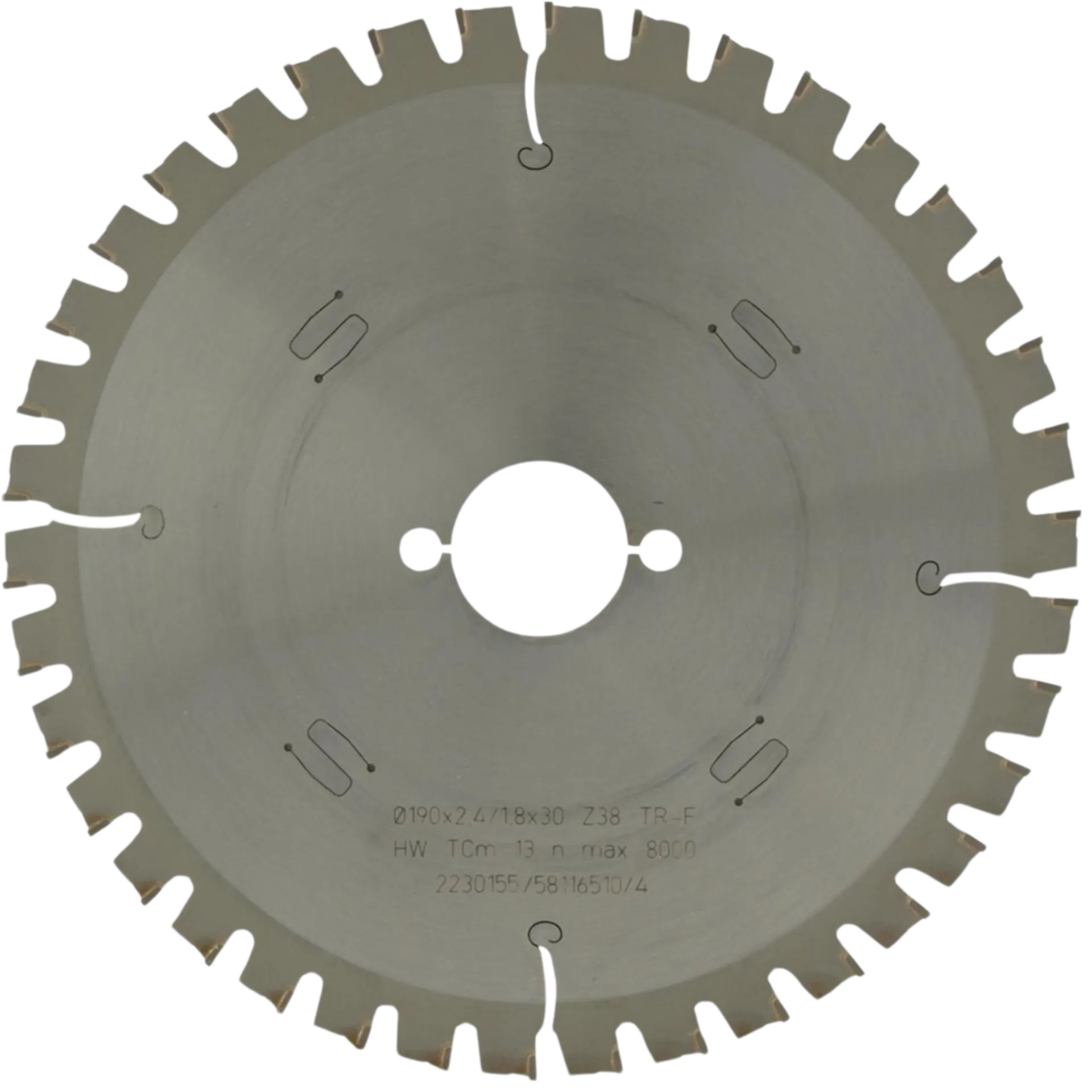 Cirkelzaagblad ø 190 x 30 mm 38T - metaal + sandwichplaten - ref.58116510 Cirkelzaagblad ø 190 x 30 mm 38T - metaal + sandwichplaten - ref.58116510