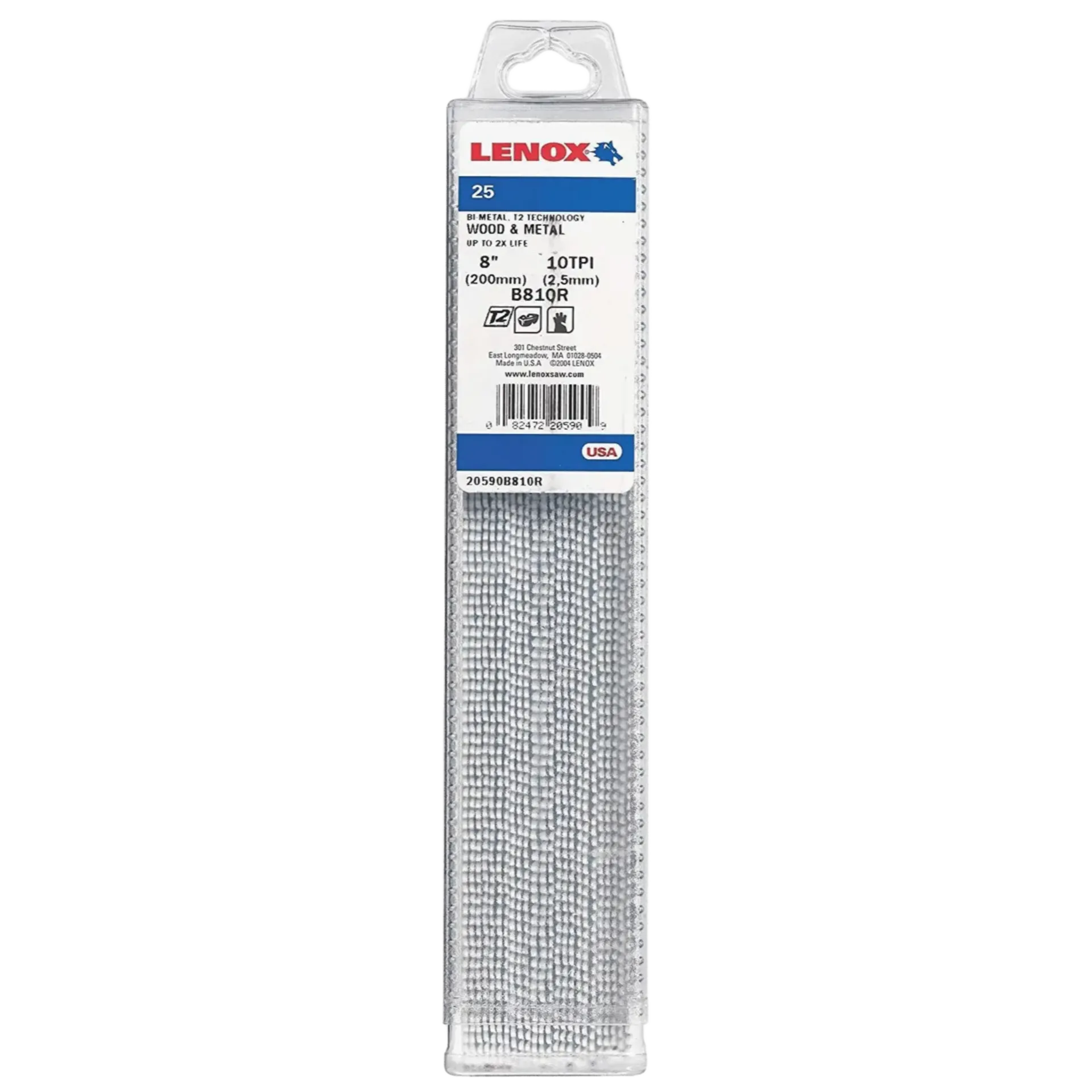 Reciprozaagblad 200 x 20 x 1,3 mm - tpi 10 - b810r (set van 25) Reciprozaagblad 200 x 20 x 1,3 mm - tpi 10 - b810r (set van 25)