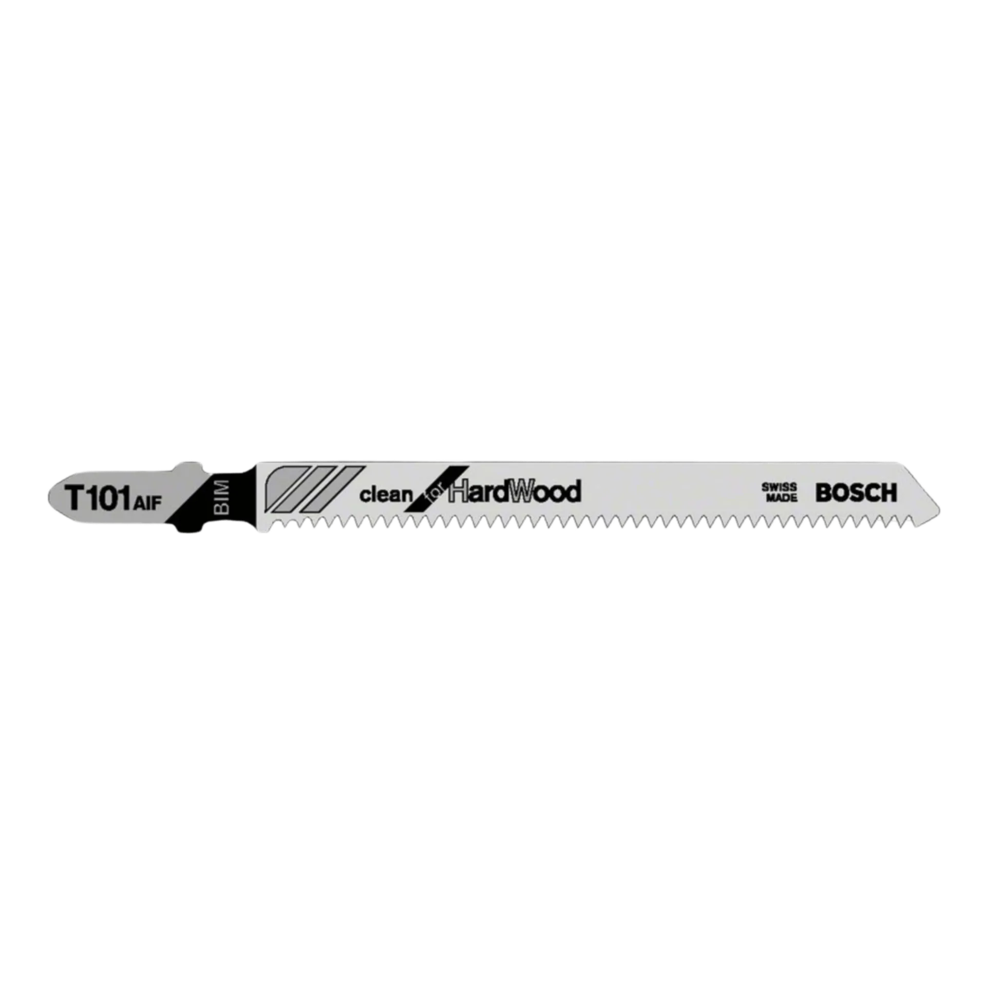 Lames de scie sauteuse (5 pièces) pour bois dur/Trespa clean bim T 101AIF L.74 mm