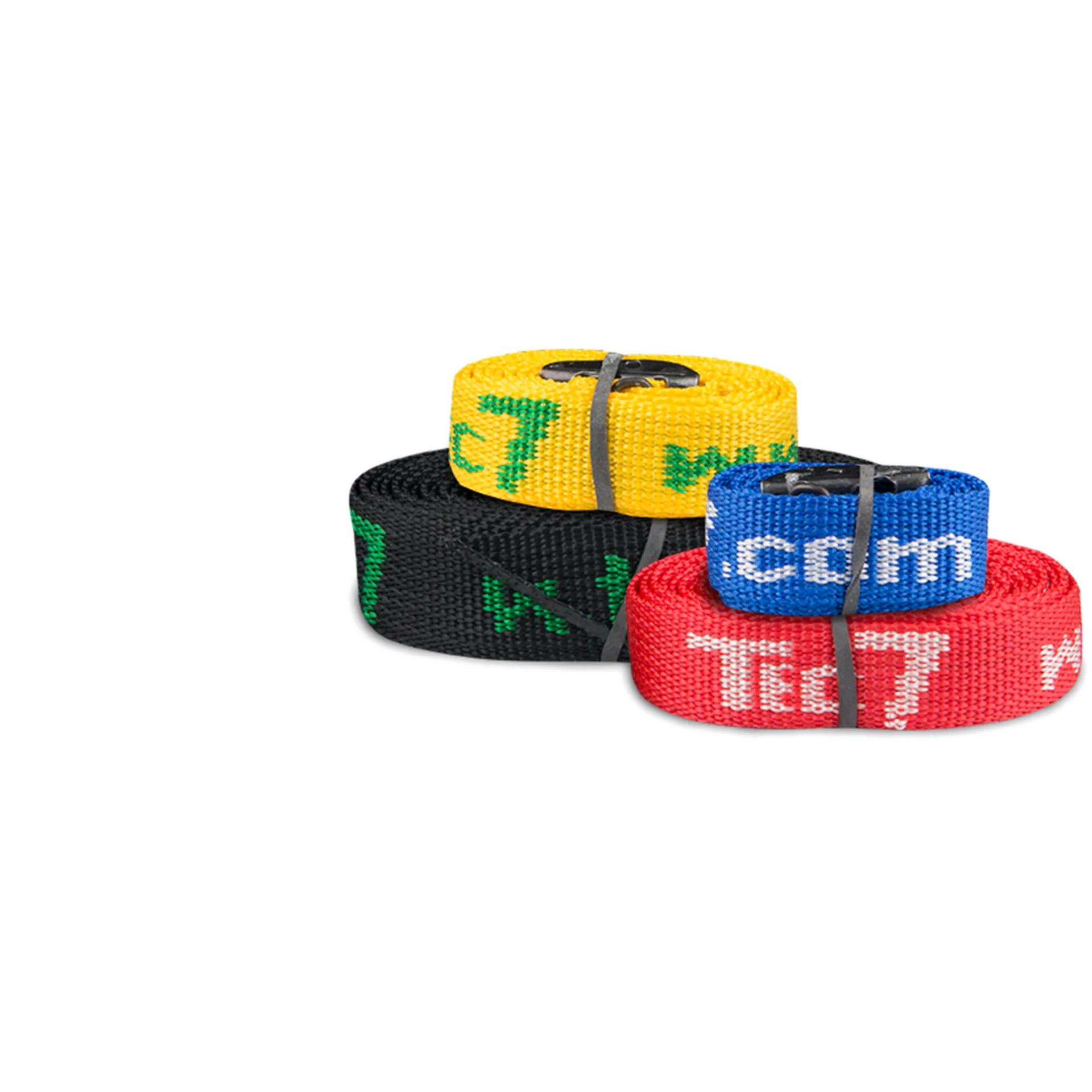 Spanband met klemgesp (3 m x 25 mm, 400 kg, zwart)