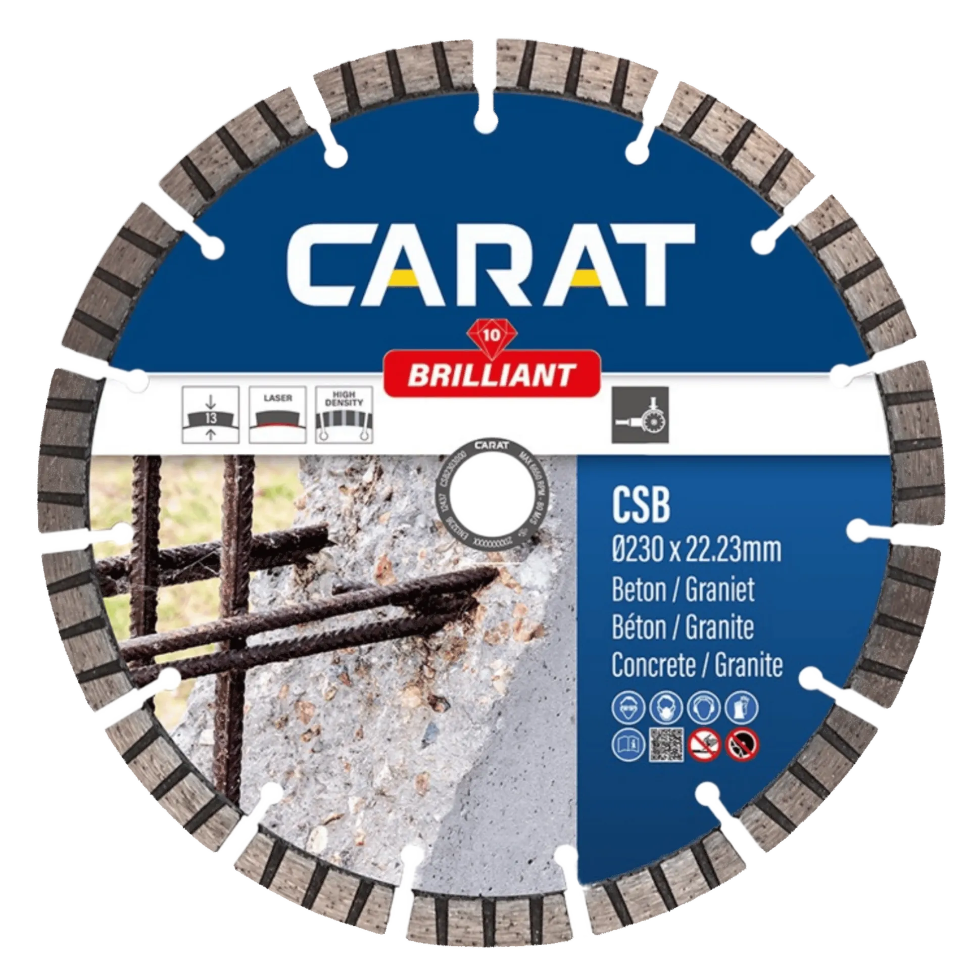 Diamantzaag ø 230 mm beton-graniet brilliant CSB Diamantzaag ø 230 mm beton-graniet brilliant CSB