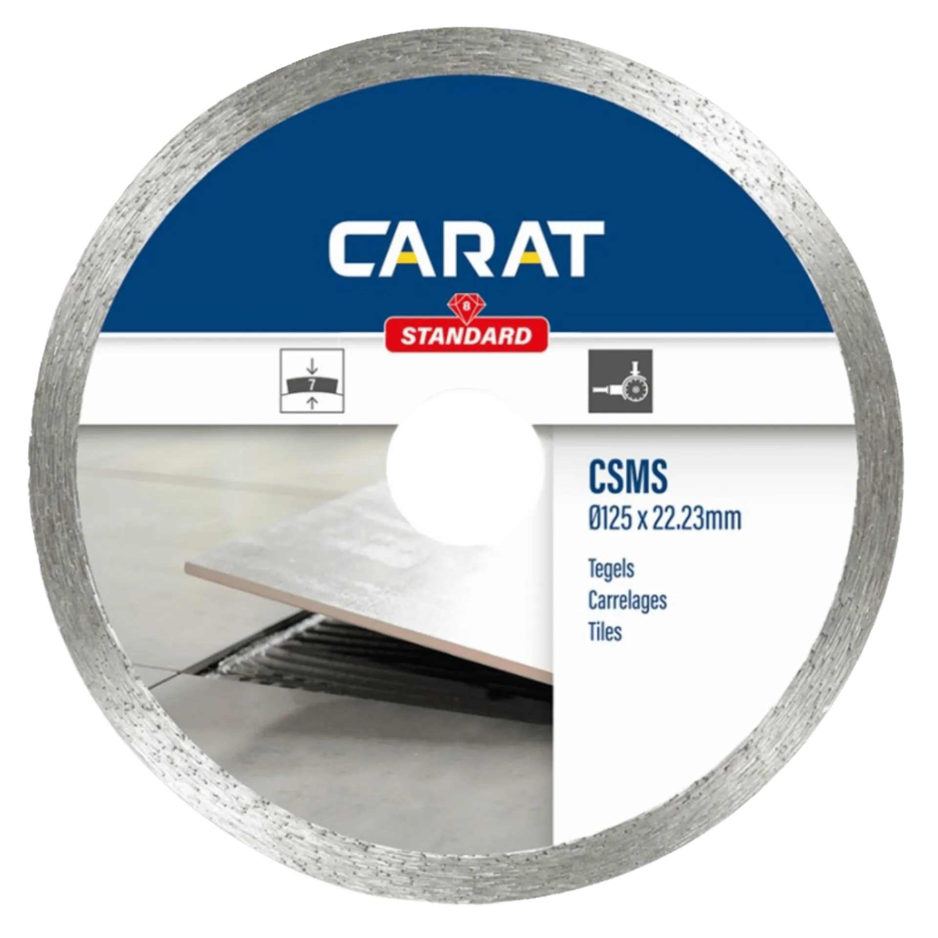Diamantzaag faience 125 x 22.2 nat CSMS standaard - CSMS125300