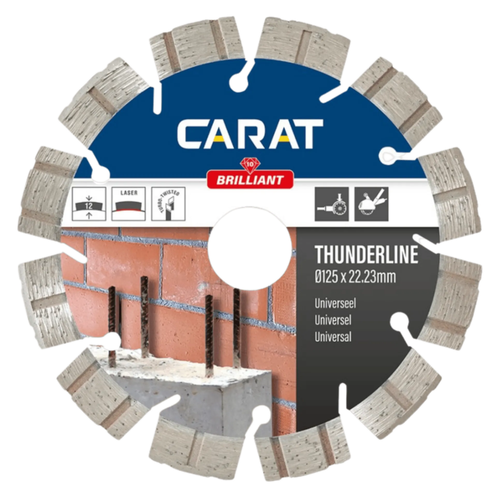 Scie diamant universelle 125 x 22.2 Thunderline - CEB12530TT