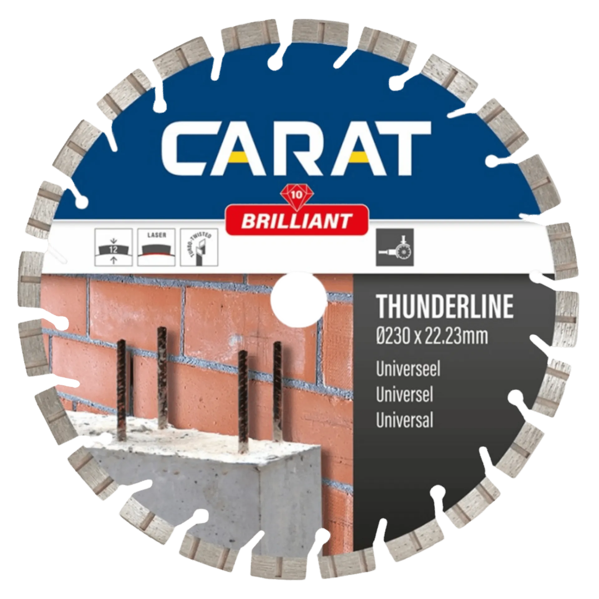 Scie diamant universelle ø 230 x 22,2 mm thunderline