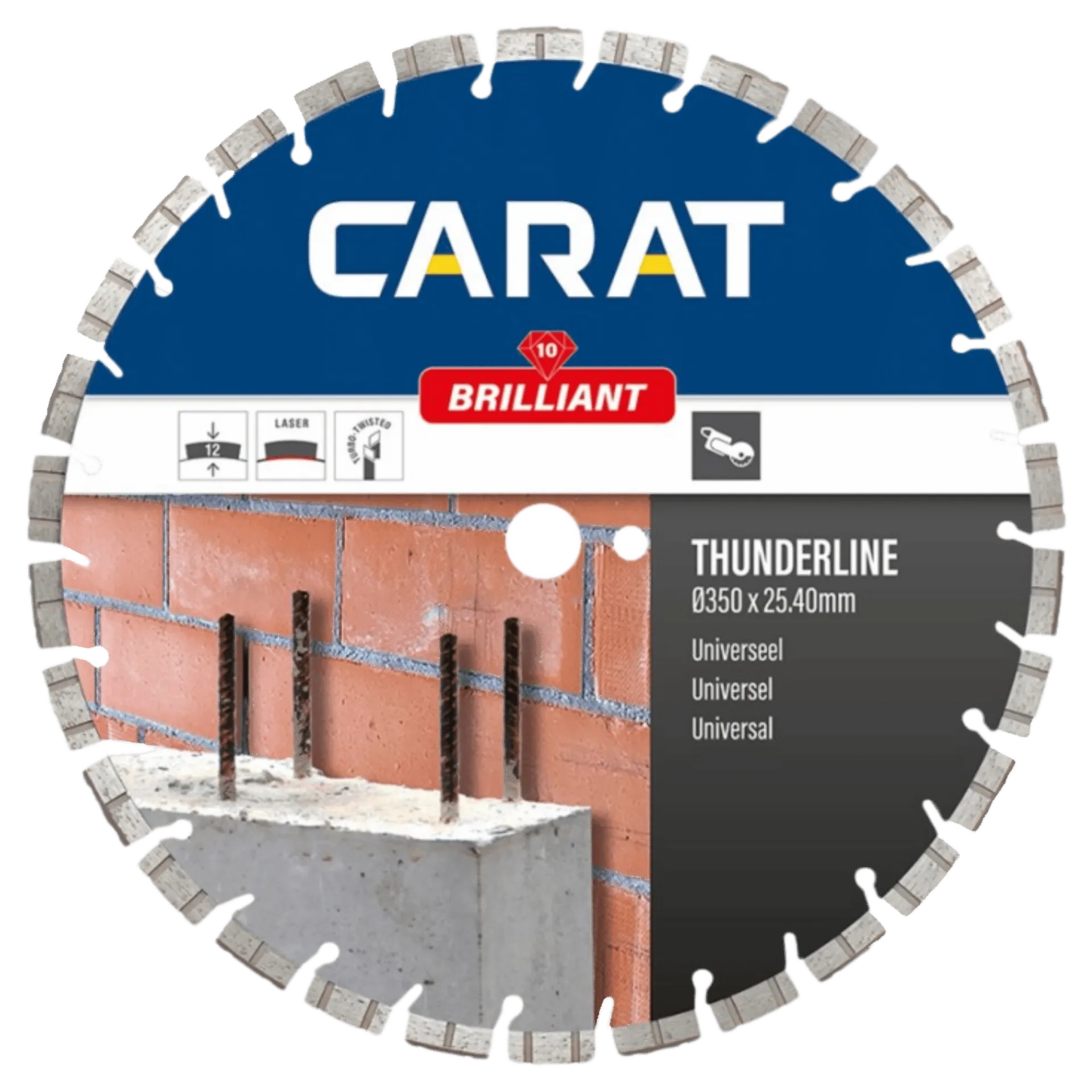 Scie diamant universelle pour meuleuse 400 x 20 Thunderline - CEB40020TT