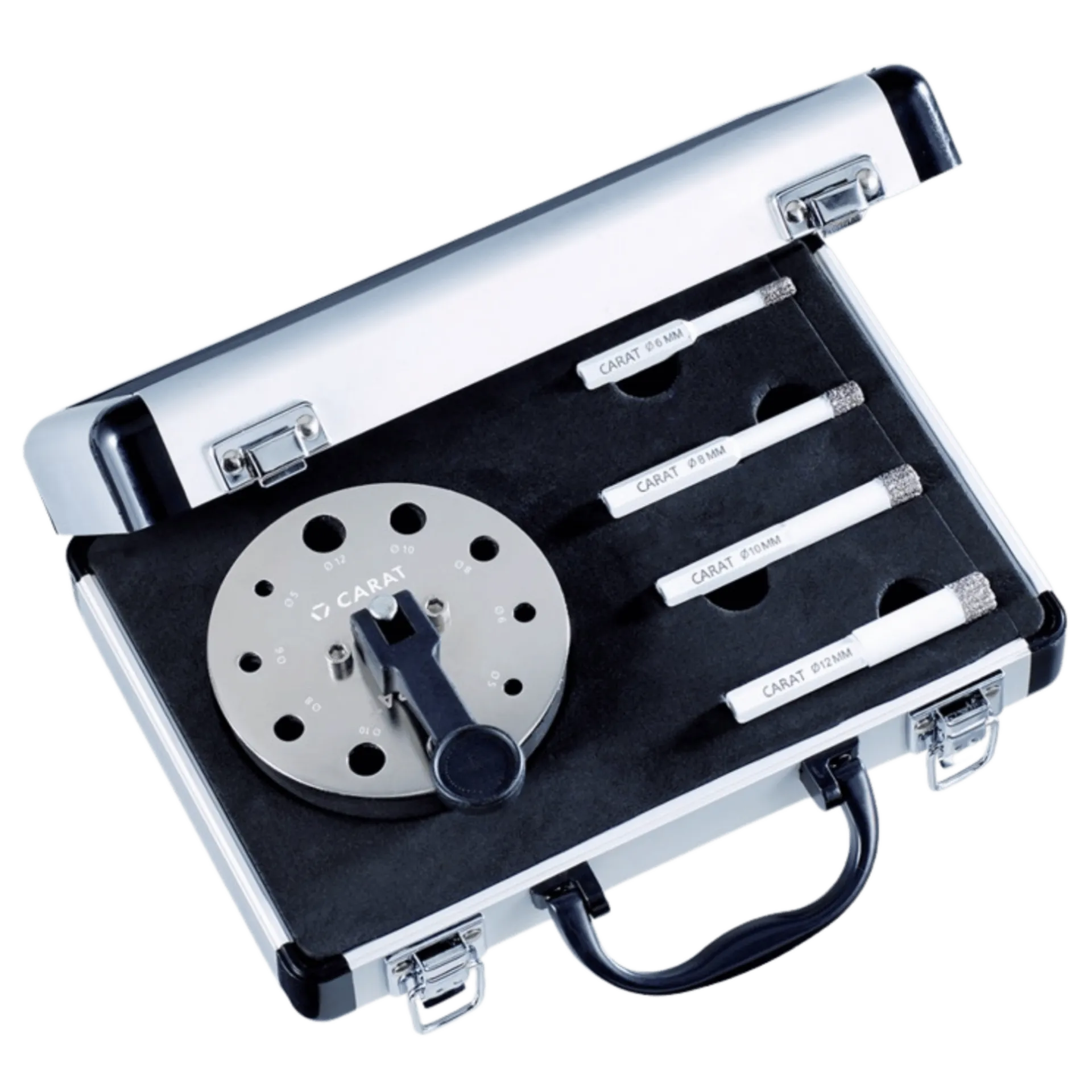 Set diamantdroogboren voor gebruik met boorkop (ø 6 – 8 – 10 – 12 mm) Set diamantdroogboren voor gebruik met boorkop (ø 6 – 8 – 10 – 12 mm)