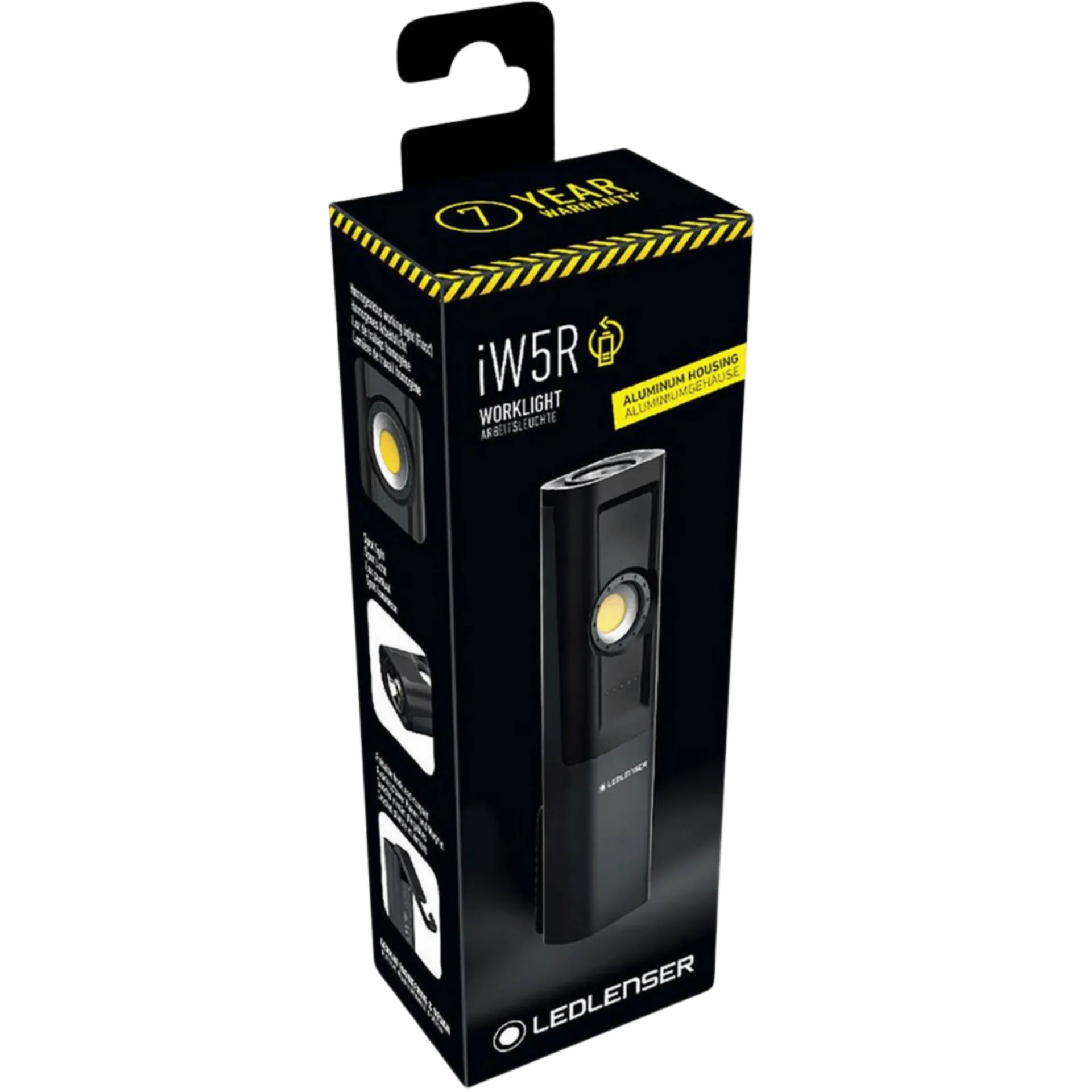 Lampe de chantier rechargeable IW5R (300 lm - li-ion) avec crochet/aimant - 502004 Lampe de chantier rechargeable IW5R (300 lm - li-ion) avec crochet/aimant - 502004