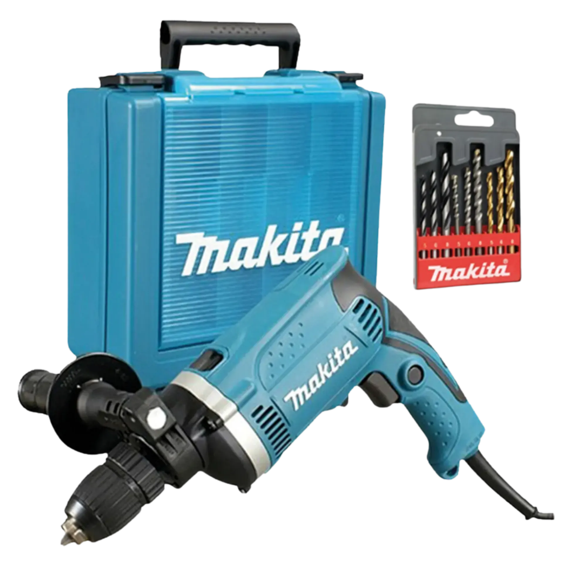 Perceuse à Percussion HP1631K (710W - R+L - Métal Ø13 mm - Béton Ø16 mm) + Coffret Perceuse à Percussion HP1631K (710W - R+L - Métal Ø13 mm - Béton Ø16 mm) + Coffret