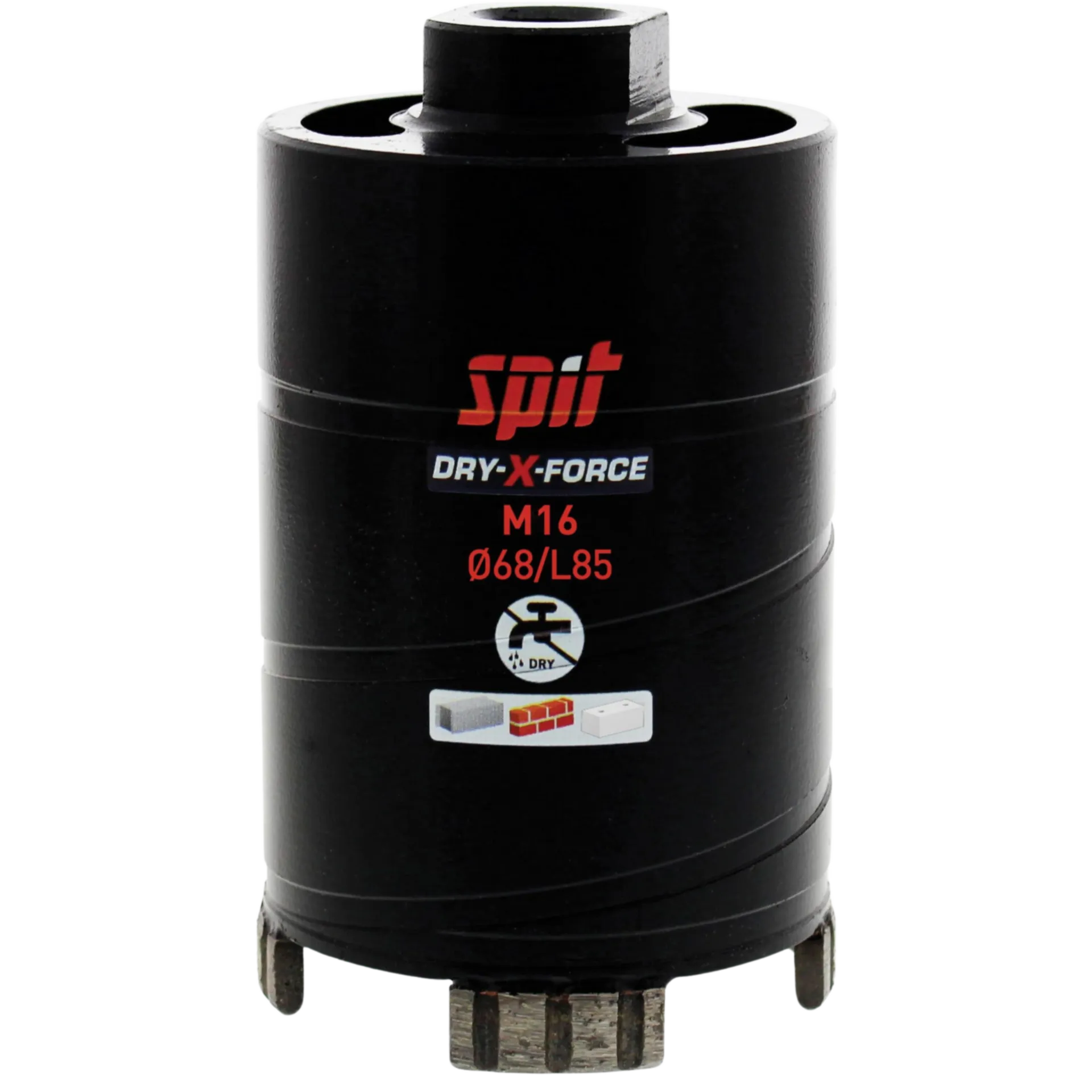 Foret diamanté à sec M16 ø 68 x 85 mm spit dry-x-force