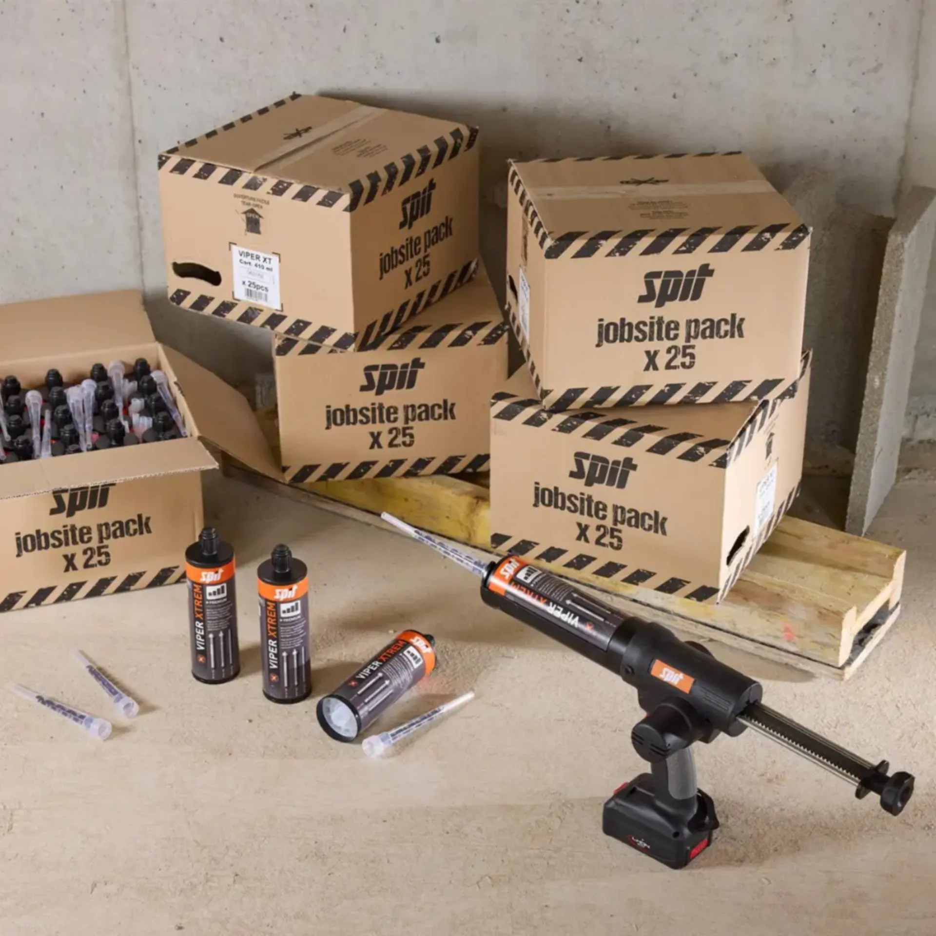 Promoset: accu injectiepistool EGI 18V + 125 patronen 410 ml