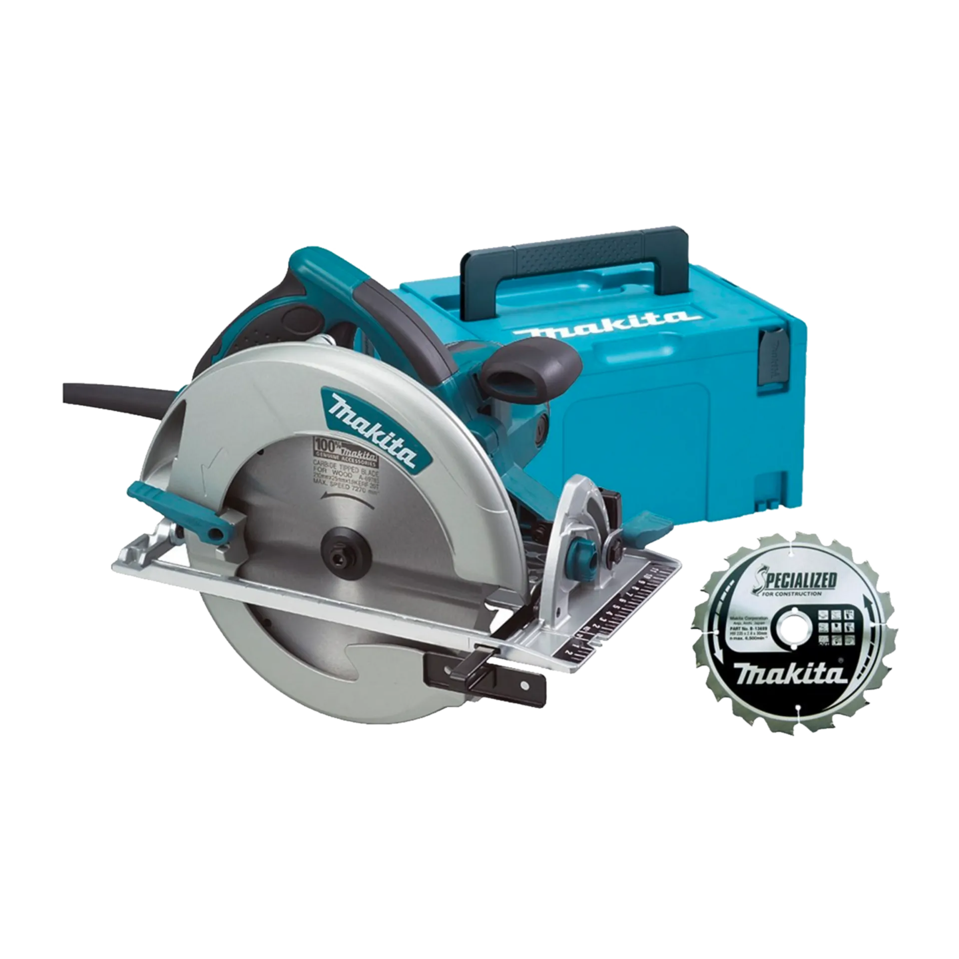 Scie Circulaire 5008MGJX (1800 W - 210 mm - 75.5 mm) EN SYSTAINER MACPAC Scie Circulaire 5008MGJX (1800 W - 210 mm - 75.5 mm) EN SYSTAINER MACPAC