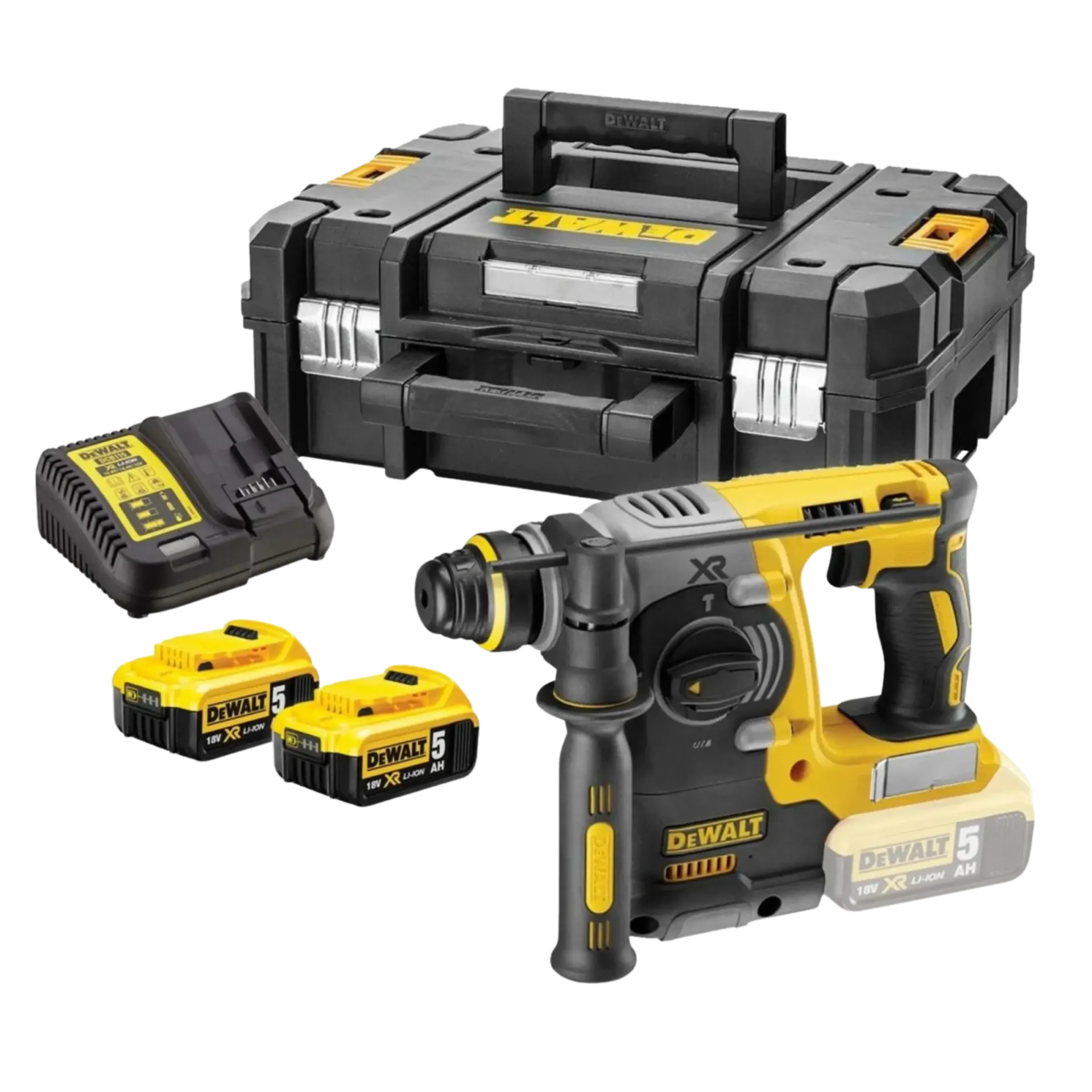 Marteau perforateur et burineur sur batterie DCH273P2T (18V - 2 x 5 Ah Li-ion - SDS+)