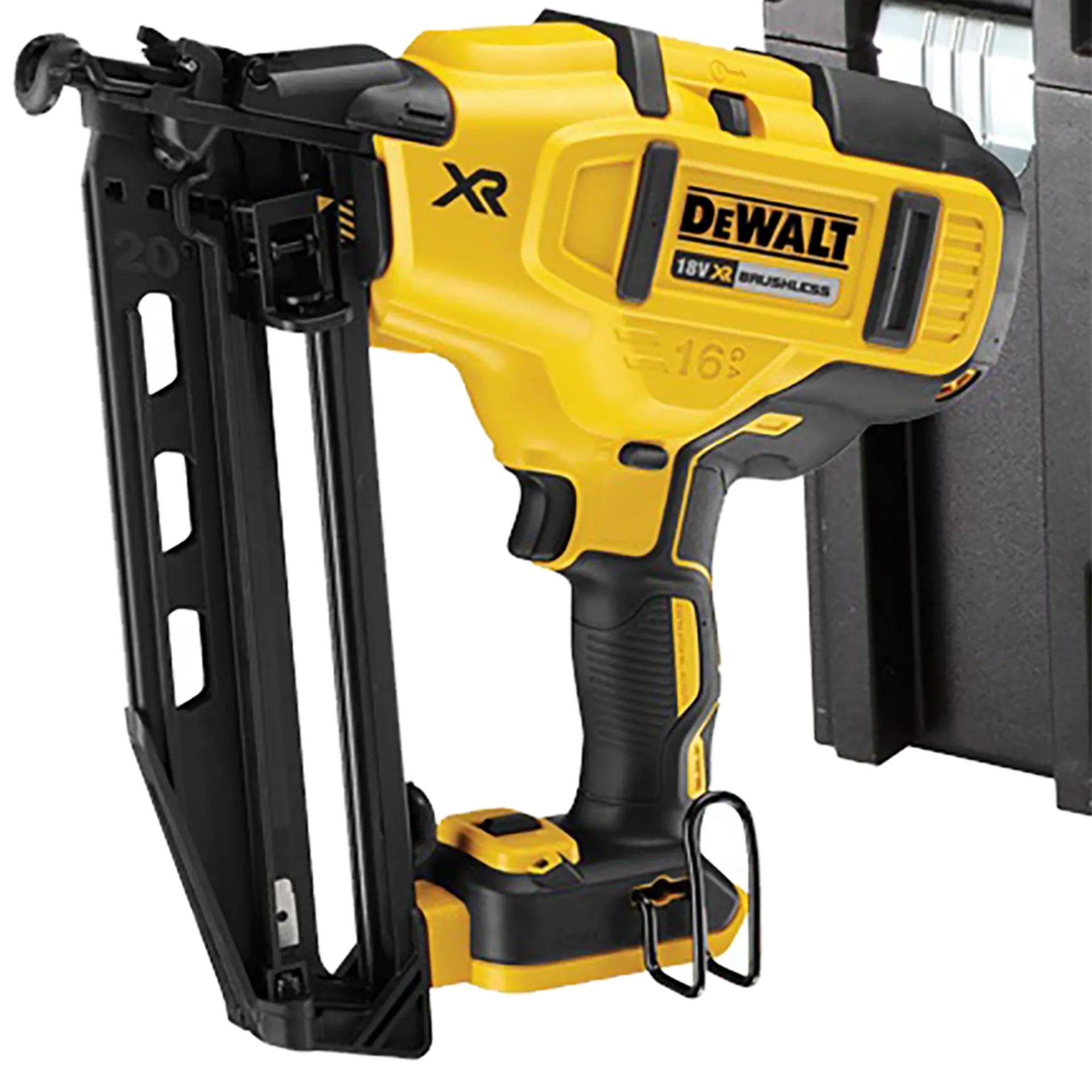 18V XR Brushless 16GA afwerktacker in TSTAK koffer (zonder accu)