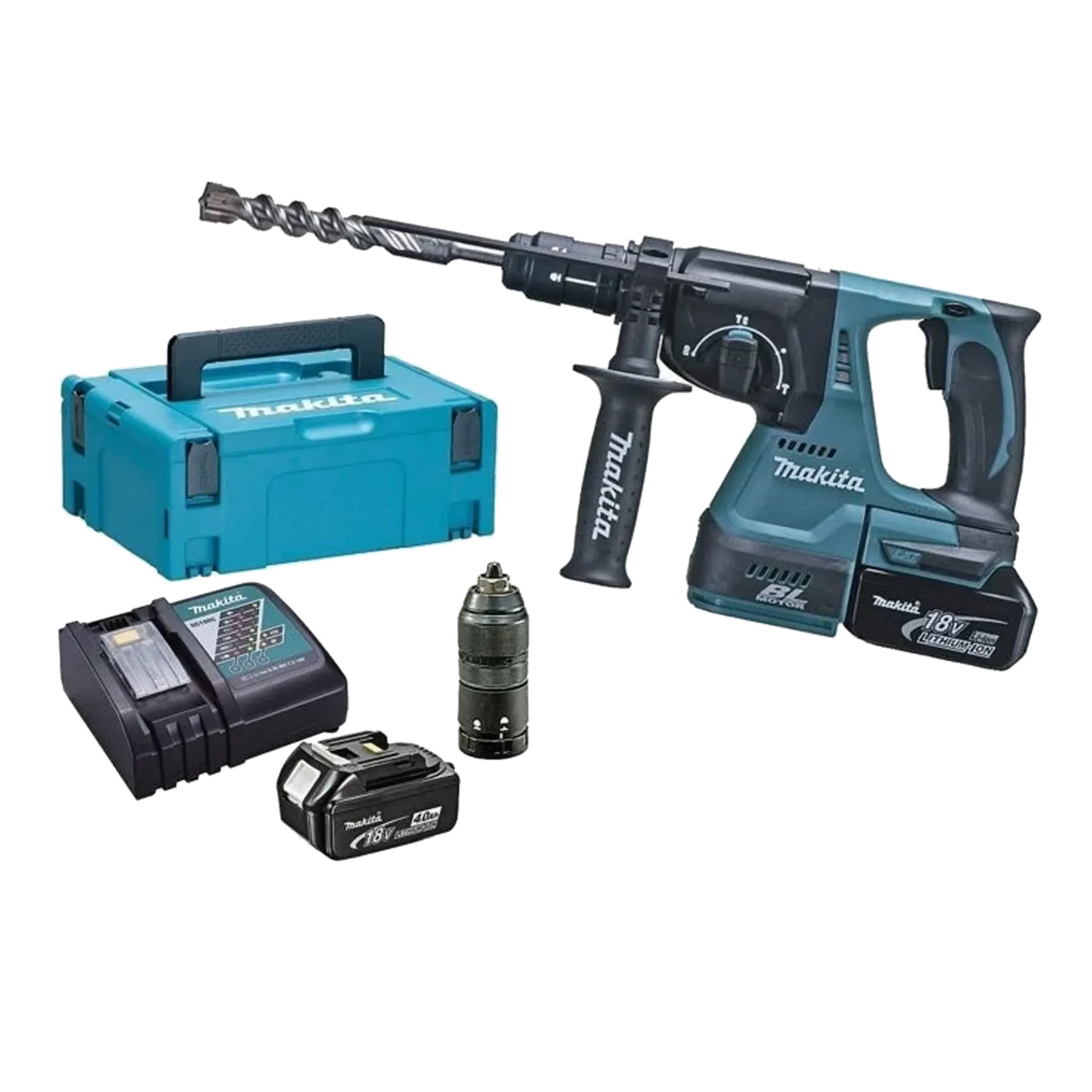 Accu Boor- en Breekhamer DHR243RTJ (18V - 2 X 5 Ah Li-ion - SDS+) Accu Boor- en Breekhamer DHR243RTJ (18V - 2 X 5 Ah Li-ion - SDS+)