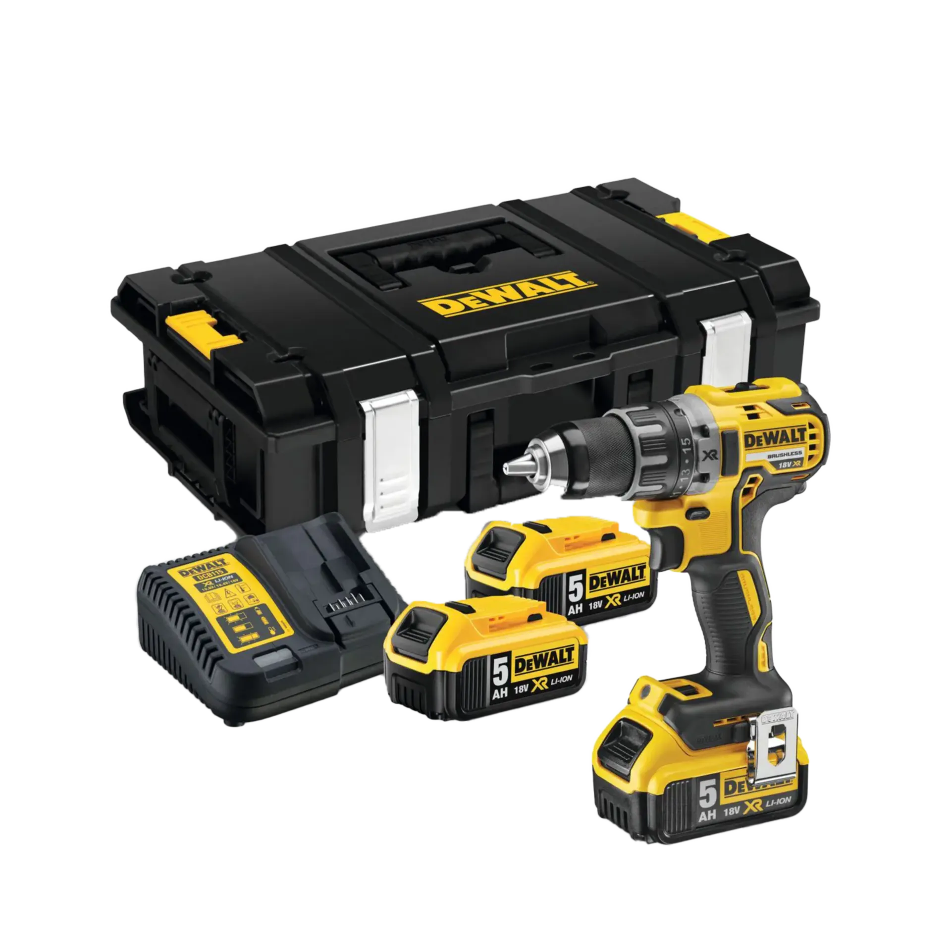 Accuschroef- en boormachine (18 V - 3 x 5 Ah Li-ion) Accuschroef- en boormachine (18 V - 3 x 5 Ah Li-ion)