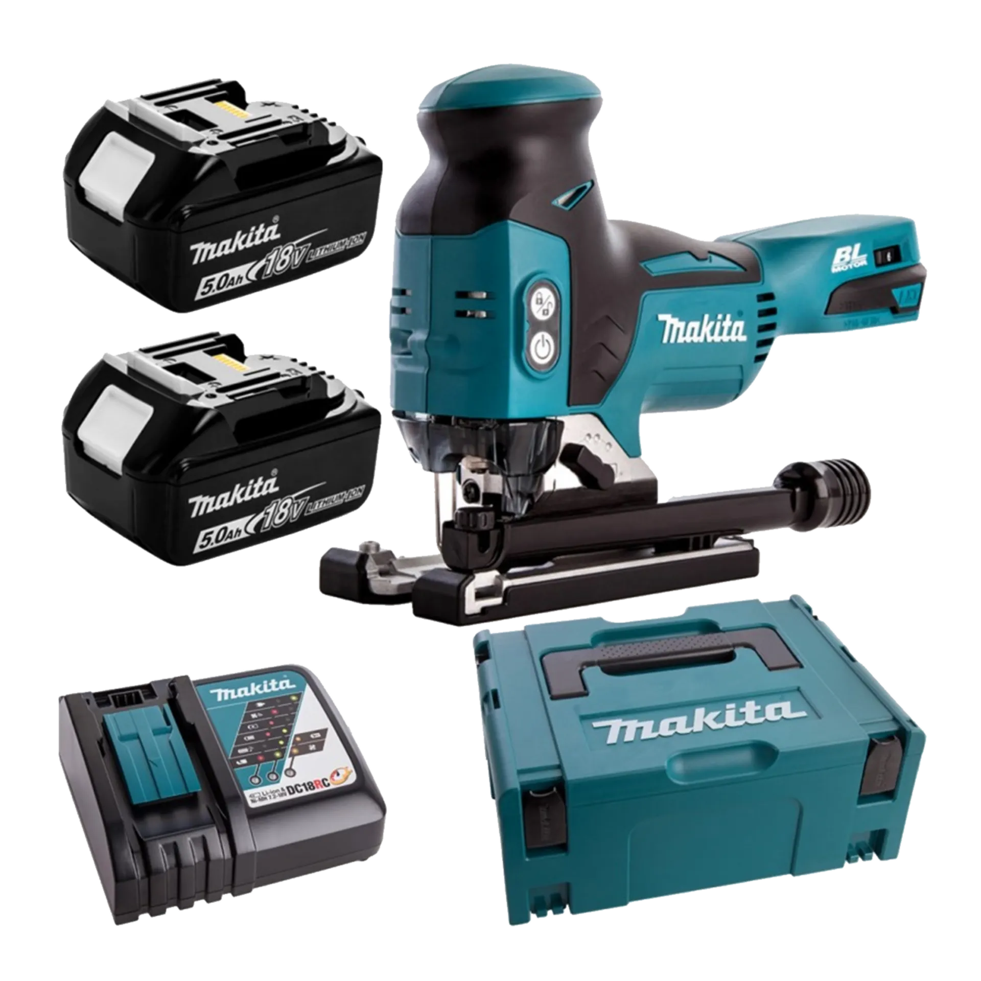 Accu Decoupeerzaag DJV181RTJ (18V - 2 X 5 Ah Li-ion - Bodygrip) Accu Decoupeerzaag DJV181RTJ (18V - 2 X 5 Ah Li-ion - Bodygrip)