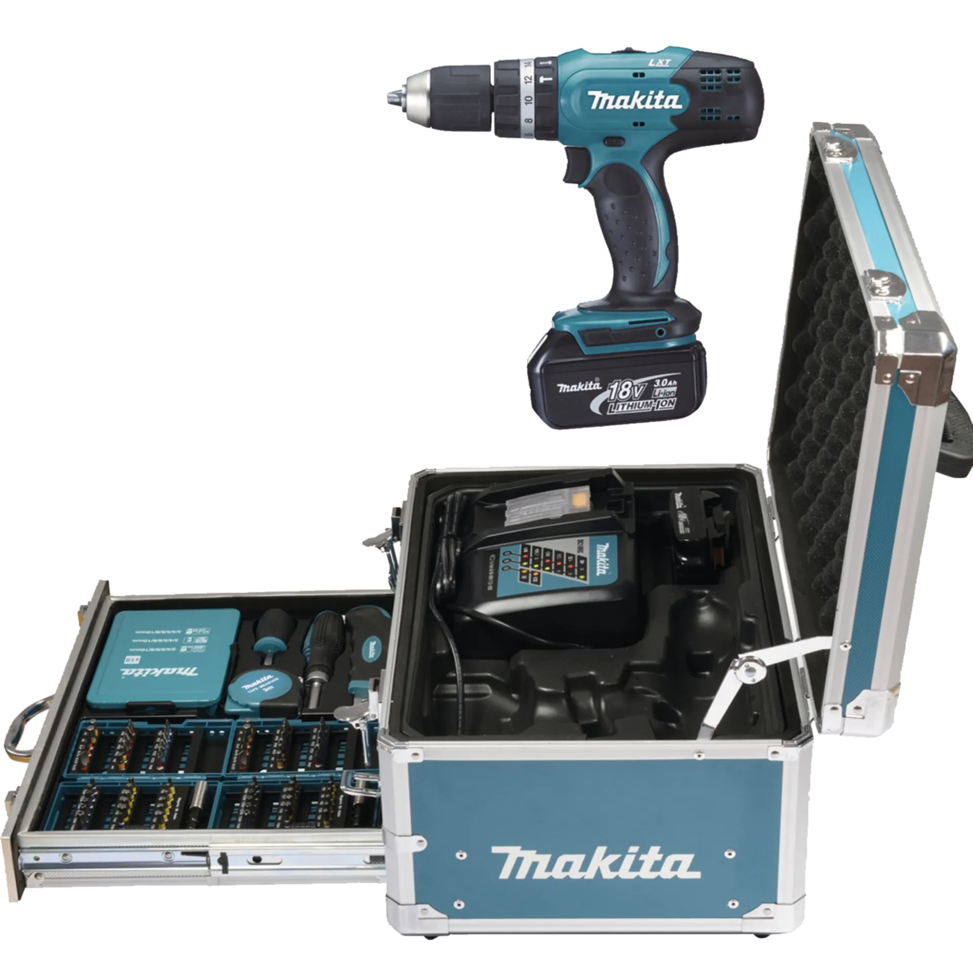 Perceuse-visseuse à percussion à batterie DHP453RFX2 (18V - 2 X 3 Ah Li-ion) Perceuse-visseuse à percussion à batterie DHP453RFX2 (18V - 2 X 3 Ah Li-ion)