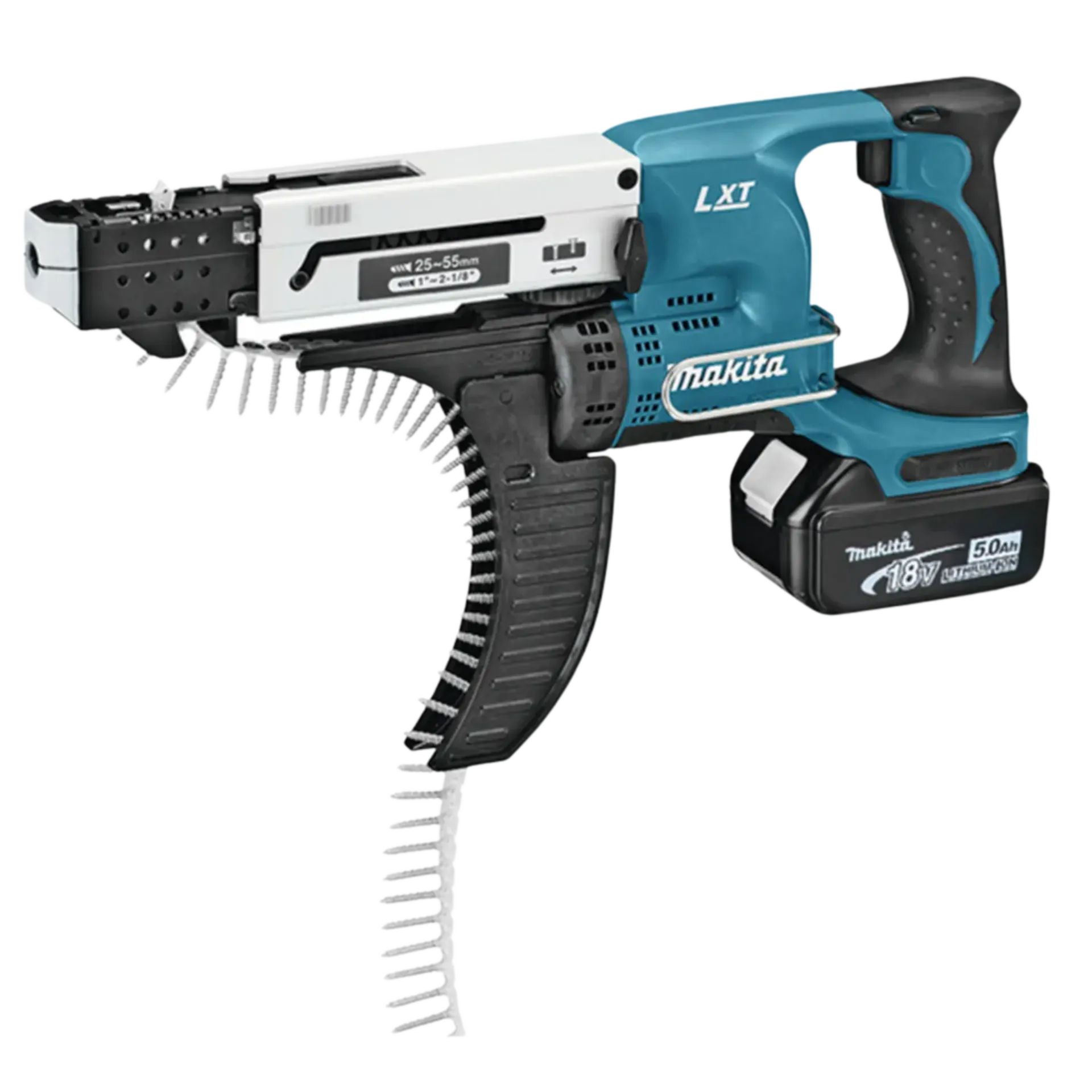 Visseuse à Bande sur Batterie DFR550RTJ (18V - 2 x 5 Ah Li-ion - Jusqu'à 55 mm)