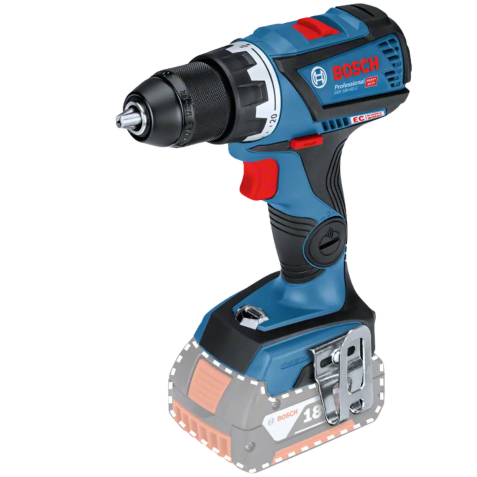 Visseuse-perceuse sans fil GSR 18V-60 C (18V - sans batterie)