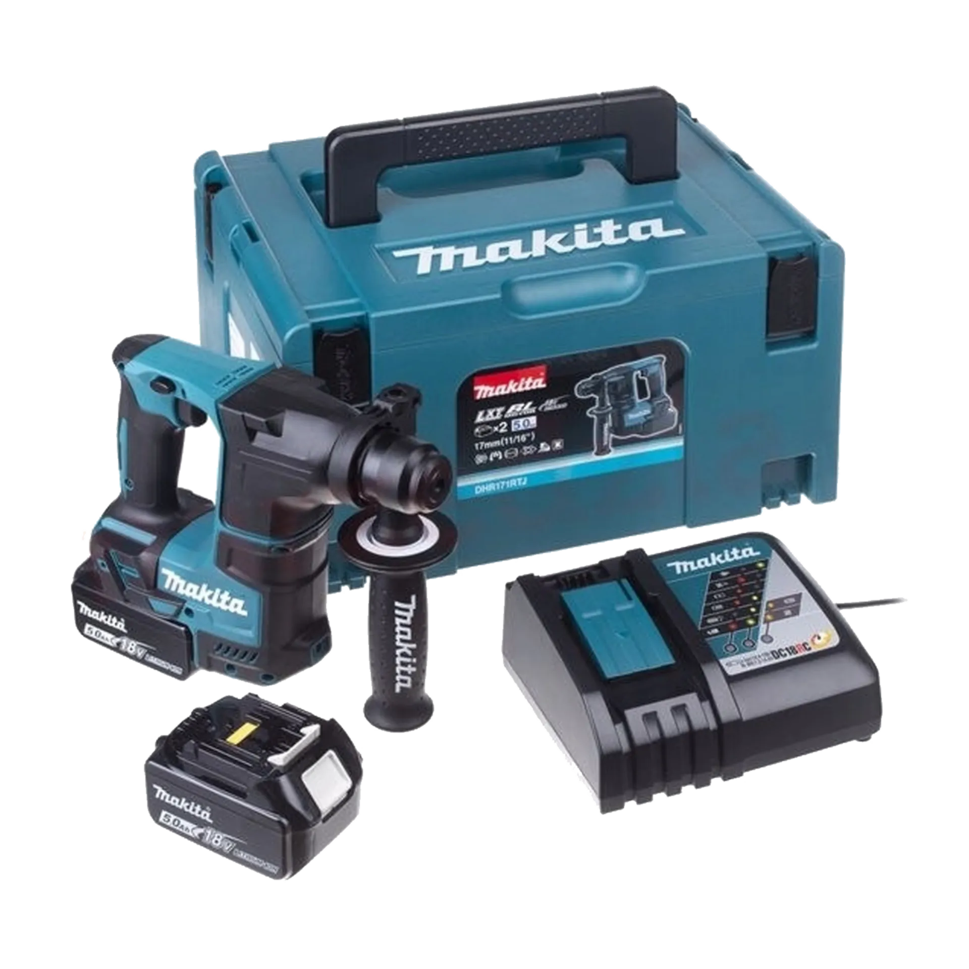 Perforateur sur Batterie DHR171RTJ (18V - 2 X 5 Ah Li-ion - SDS+) Perforateur sur Batterie DHR171RTJ (18V - 2 X 5 Ah Li-ion - SDS+)