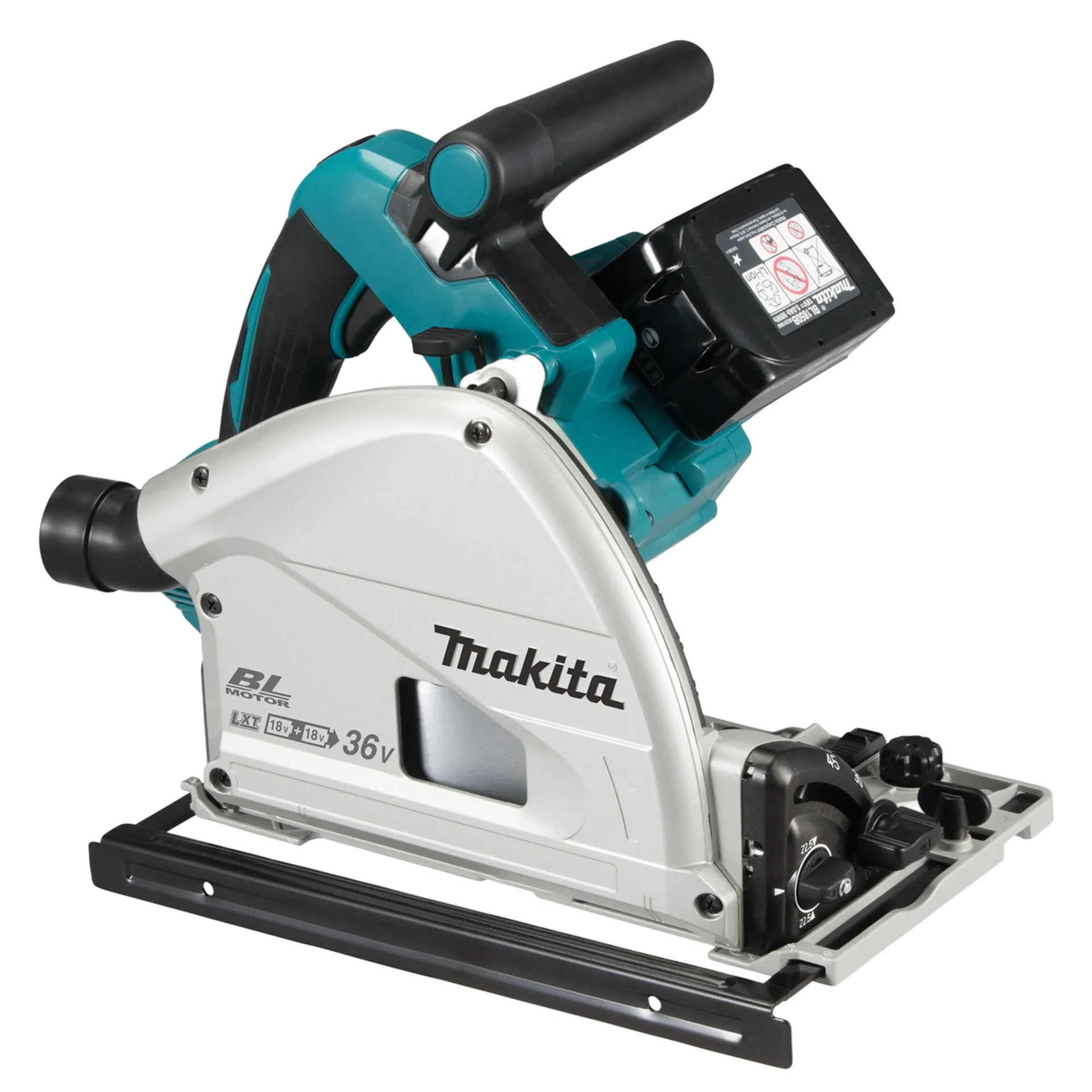 Accu invalcirkelzaag DSP600PT2J1 (2 x 18V - 2 x 5 Ah Li-ion Ø165 mm) Accu invalcirkelzaag DSP600PT2J1 (2 x 18V - 2 x 5 Ah Li-ion Ø165 mm)