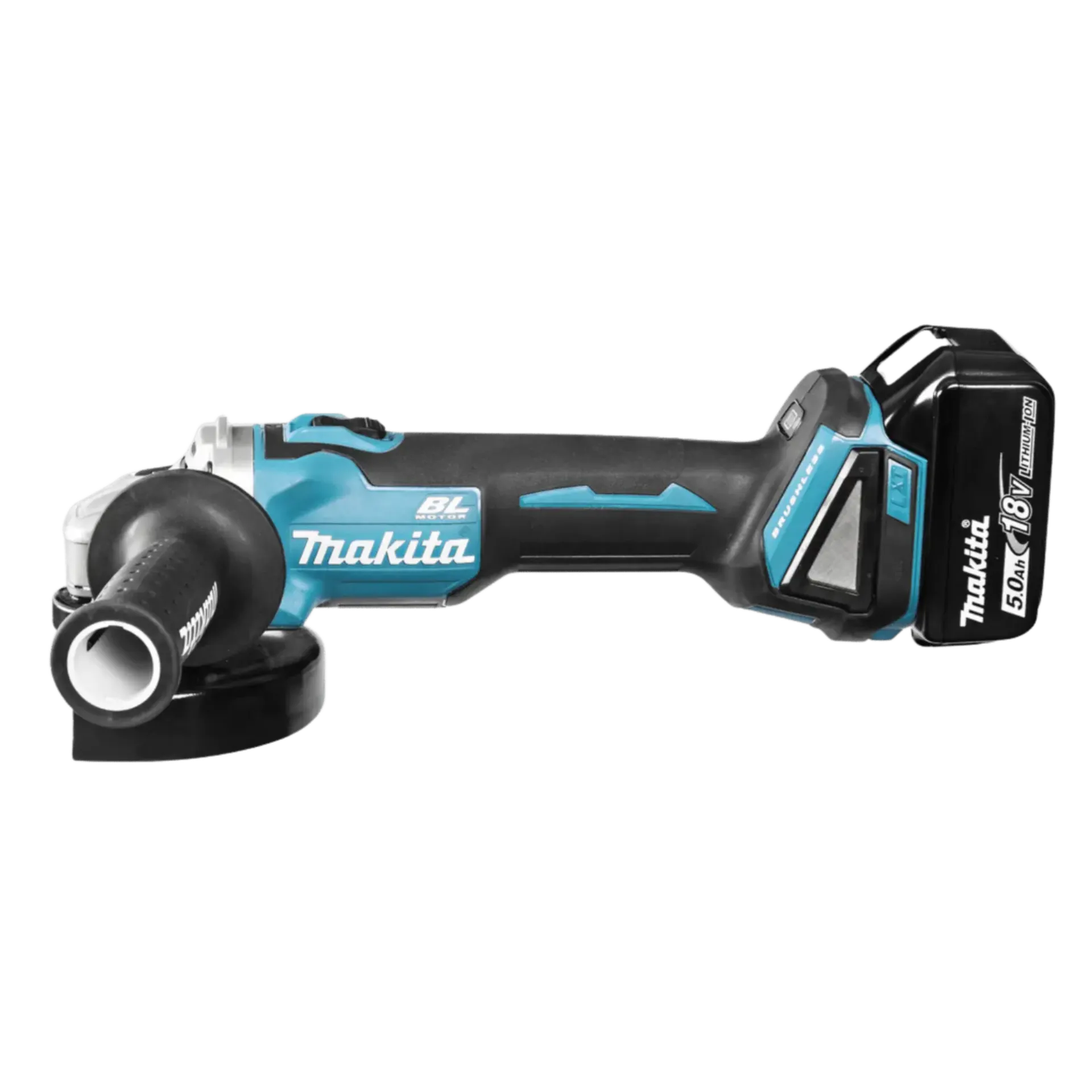 Accu Haakse Slijper DGA506RTJ (18V - 2 X 5 Ah Li-ion - 125 mm)