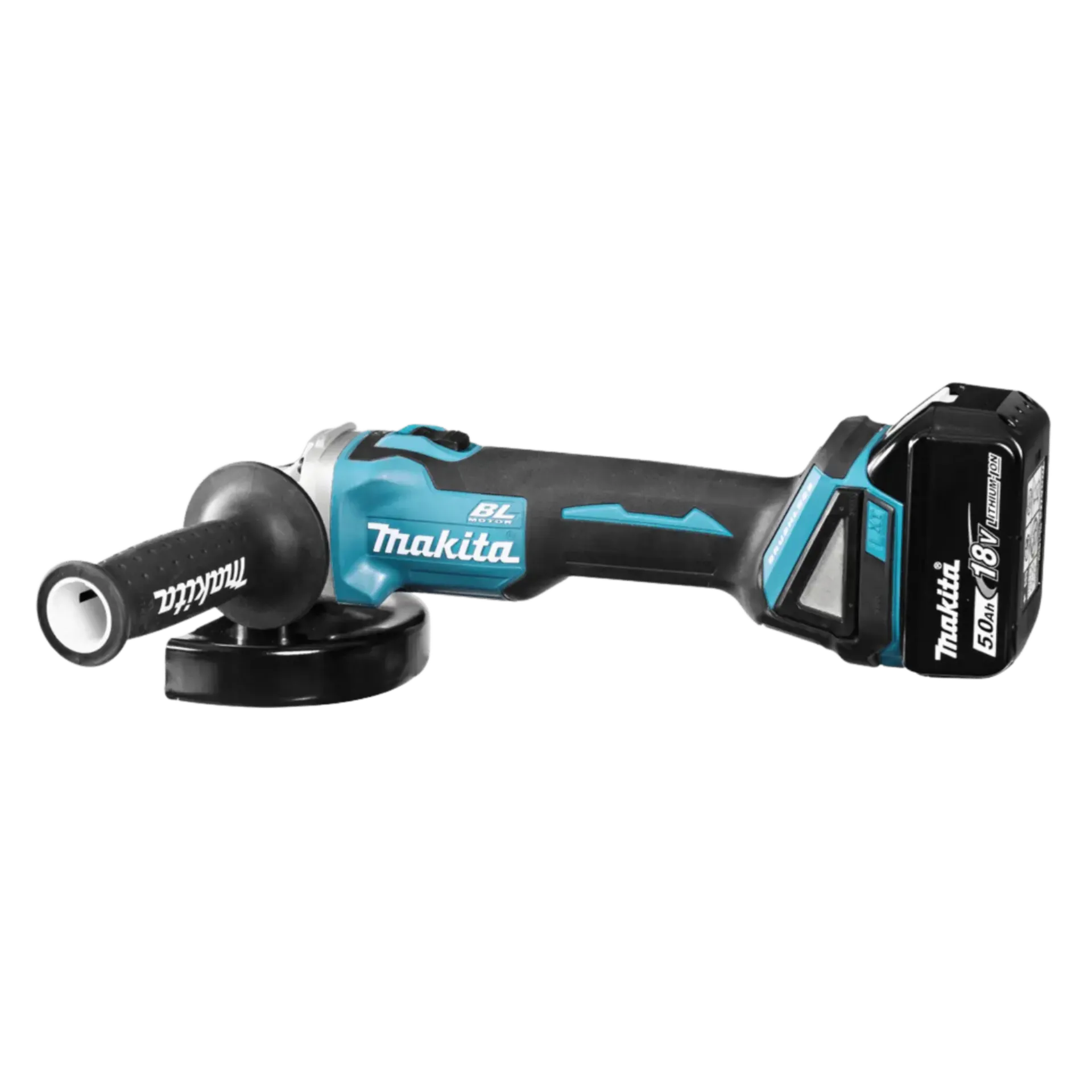 Accu Haakse Slijper DGA506RTJ (18V - 2 X 5 Ah Li-ion - 125 mm)