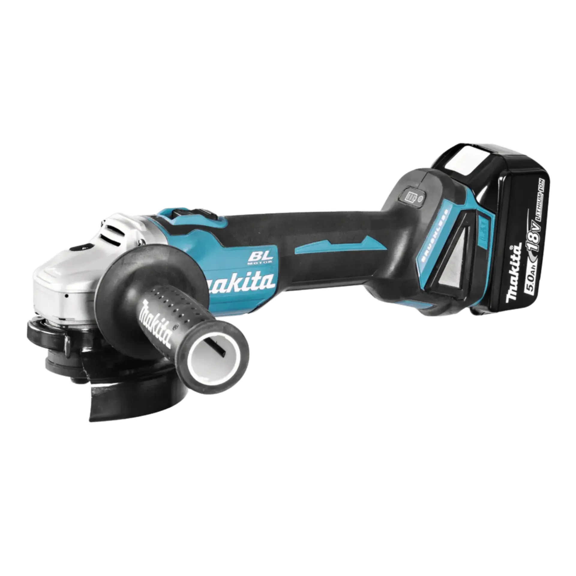 Accu Haakse Slijper DGA506RTJ (18V - 2 X 5 Ah Li-ion - 125 mm)