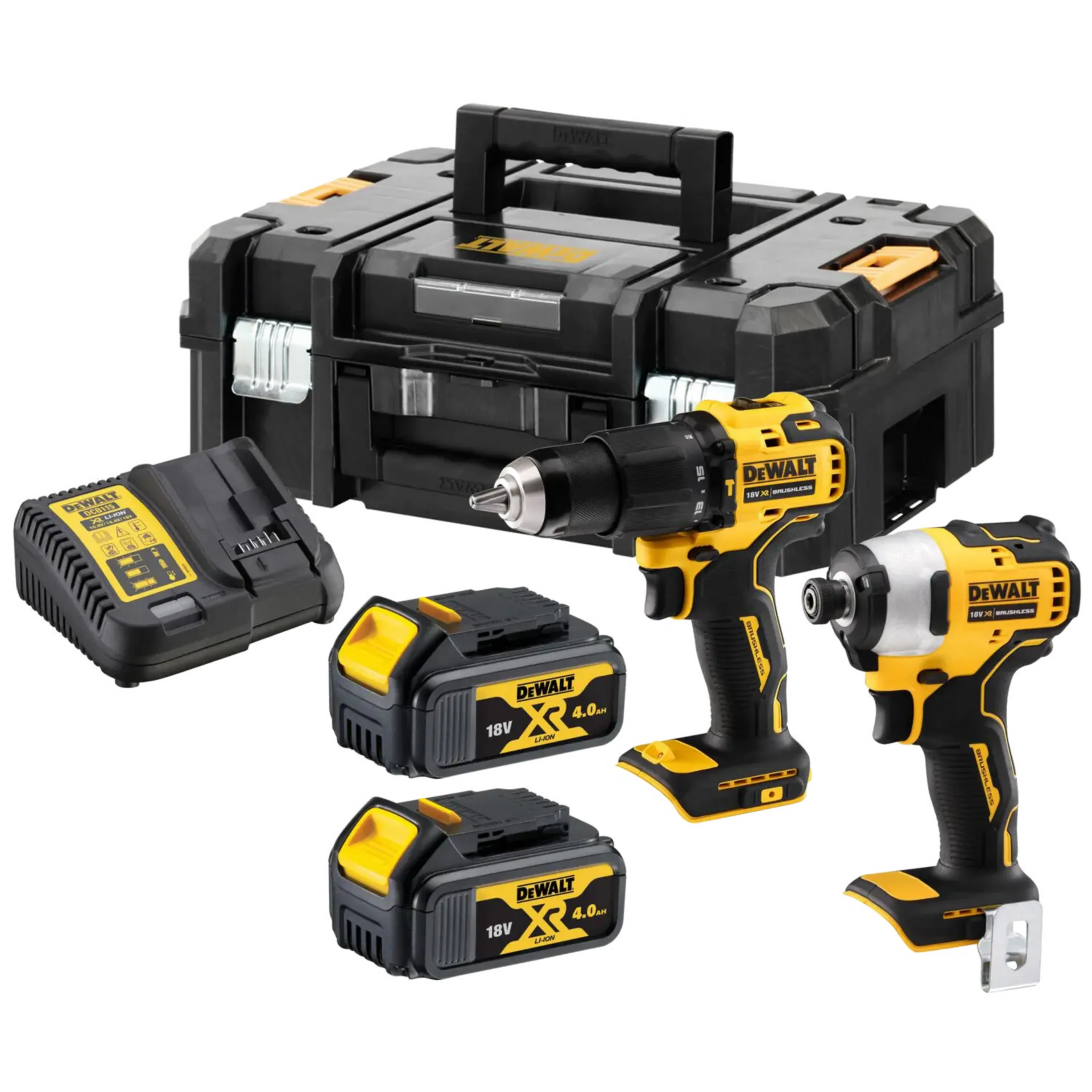 Combiset Accu Machines 2-pack DCK2062M2T (18V - 2 X 4 Ah Li-ion) Combiset Accu Machines 2-pack DCK2062M2T (18V - 2 X 4 Ah Li-ion)