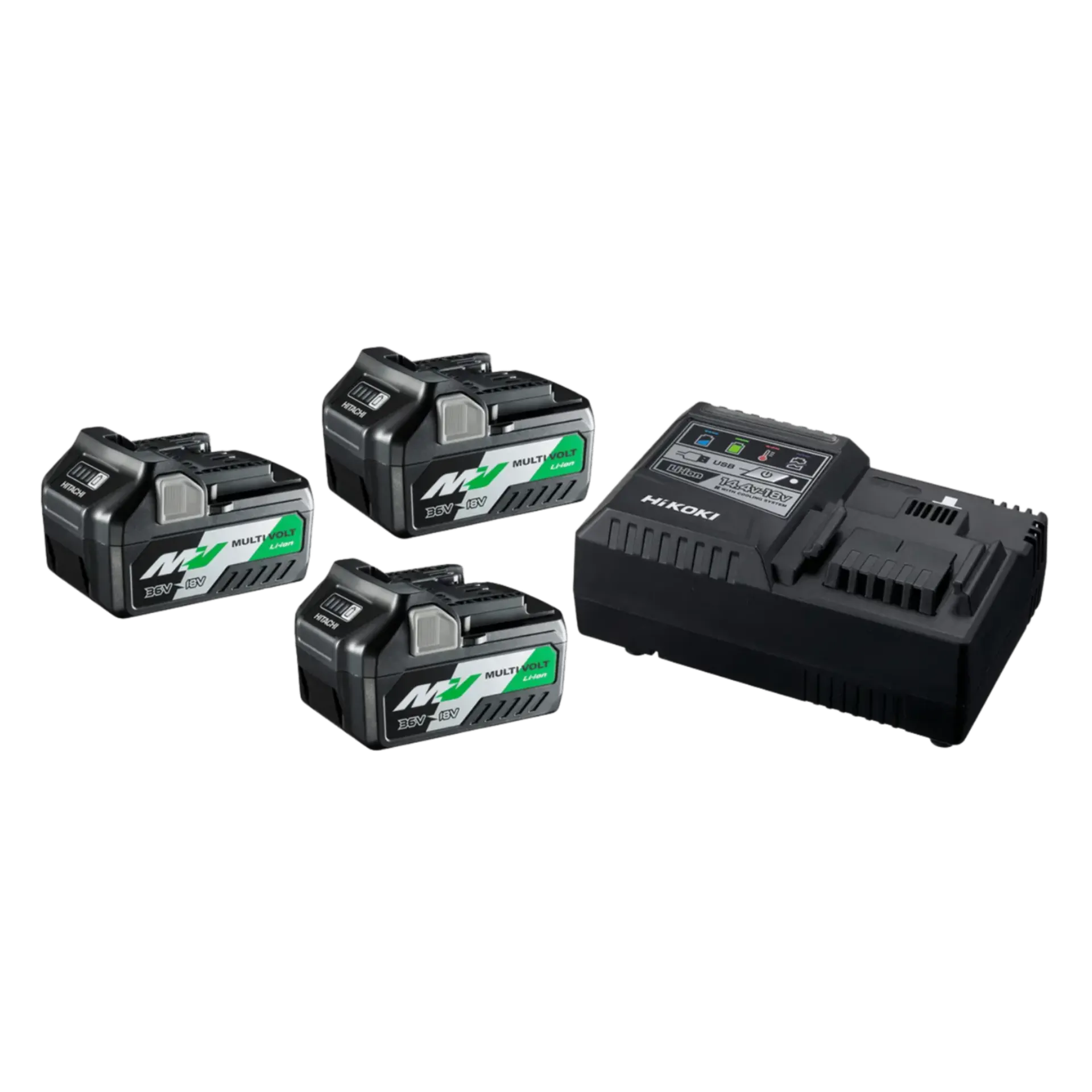 Set de batteries 18V-36V UC18YSL3WA3 : BSL36A18 : 3 X 5 Ah Li-ion + chargeur Set de batteries 18V-36V UC18YSL3WA3 : BSL36A18 : 3 X 5 Ah Li-ion + chargeur