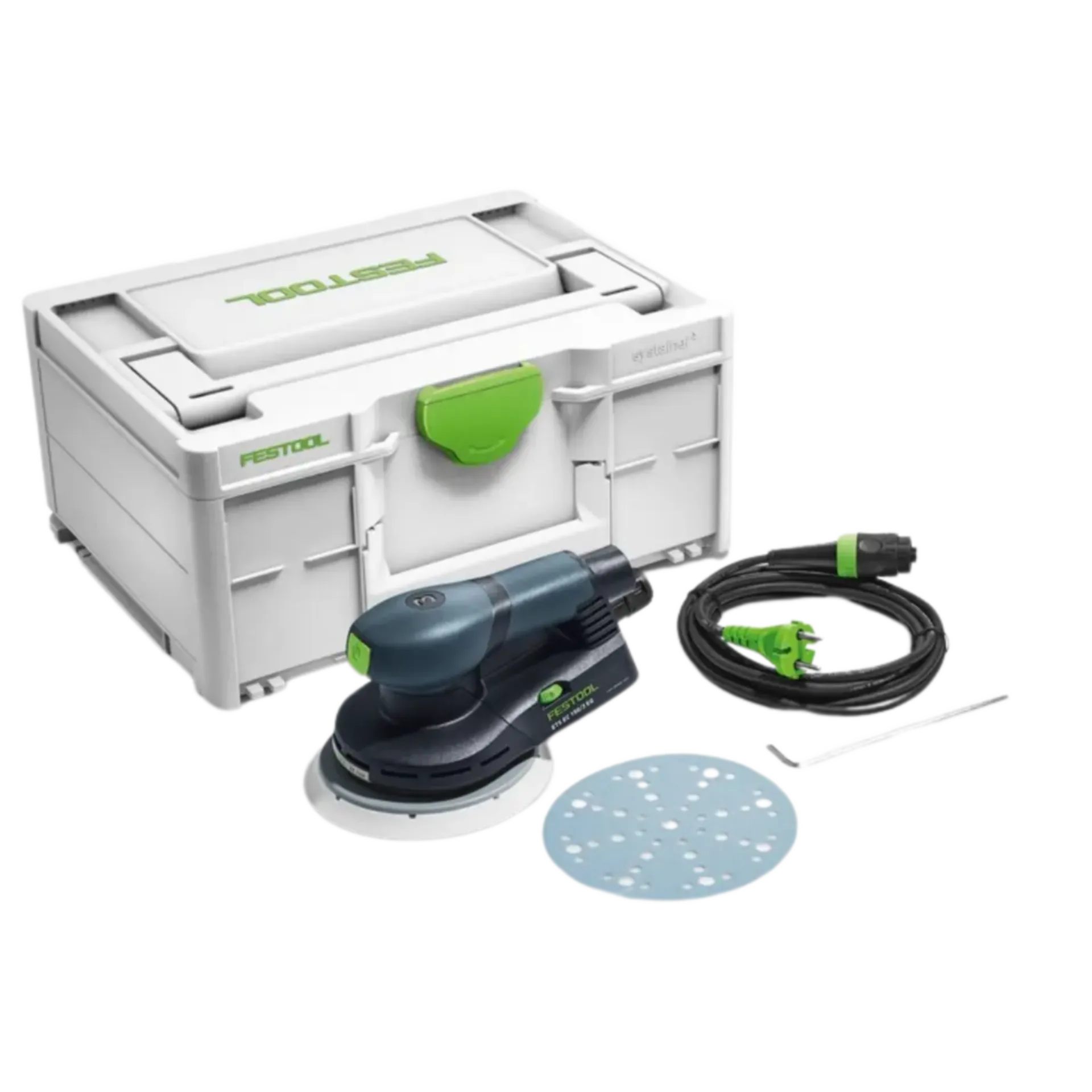 Excenterschuurmachine ETS EC 150/3 EQ-PLUS (400 W - 150 mm) SYS3 Excenterschuurmachine ETS EC 150/3 EQ-PLUS (400 W - 150 mm) SYS3