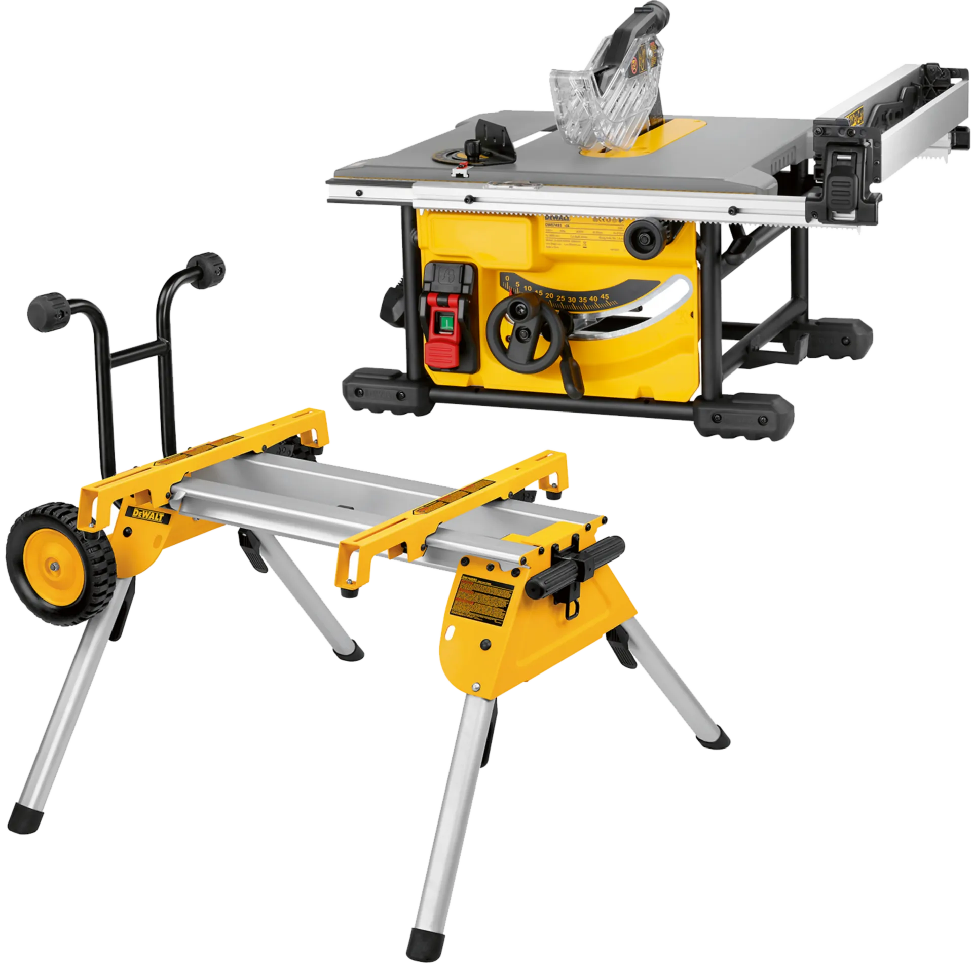Tafelzaagmachine DWE7485RS + Onderstel DE7400 Tafelzaagmachine DWE7485RS + Onderstel DE7400