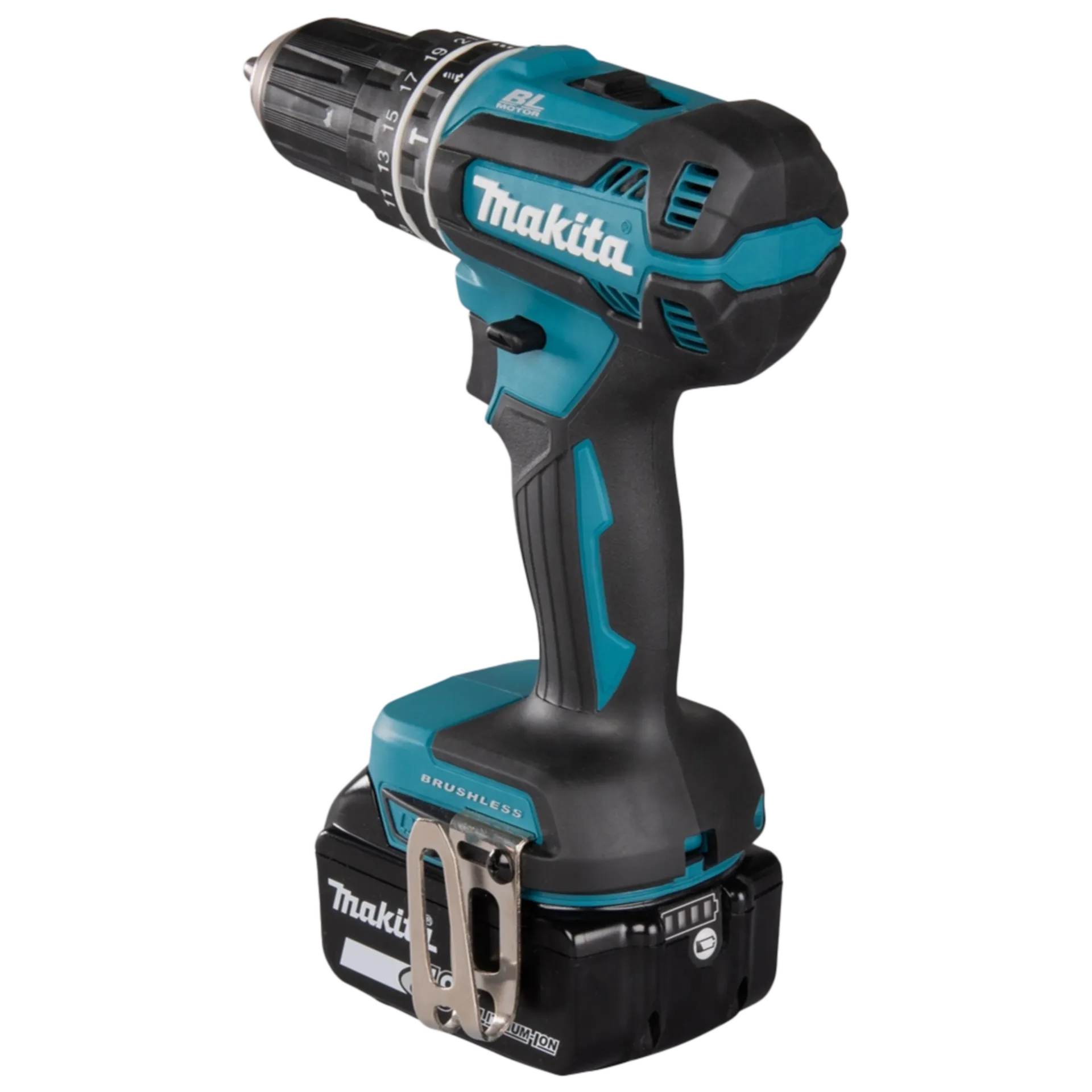 Perceuse-visseuse à percussion sans fil DHP485RFJ (18V - 2 x 3 Ah Li-ion)