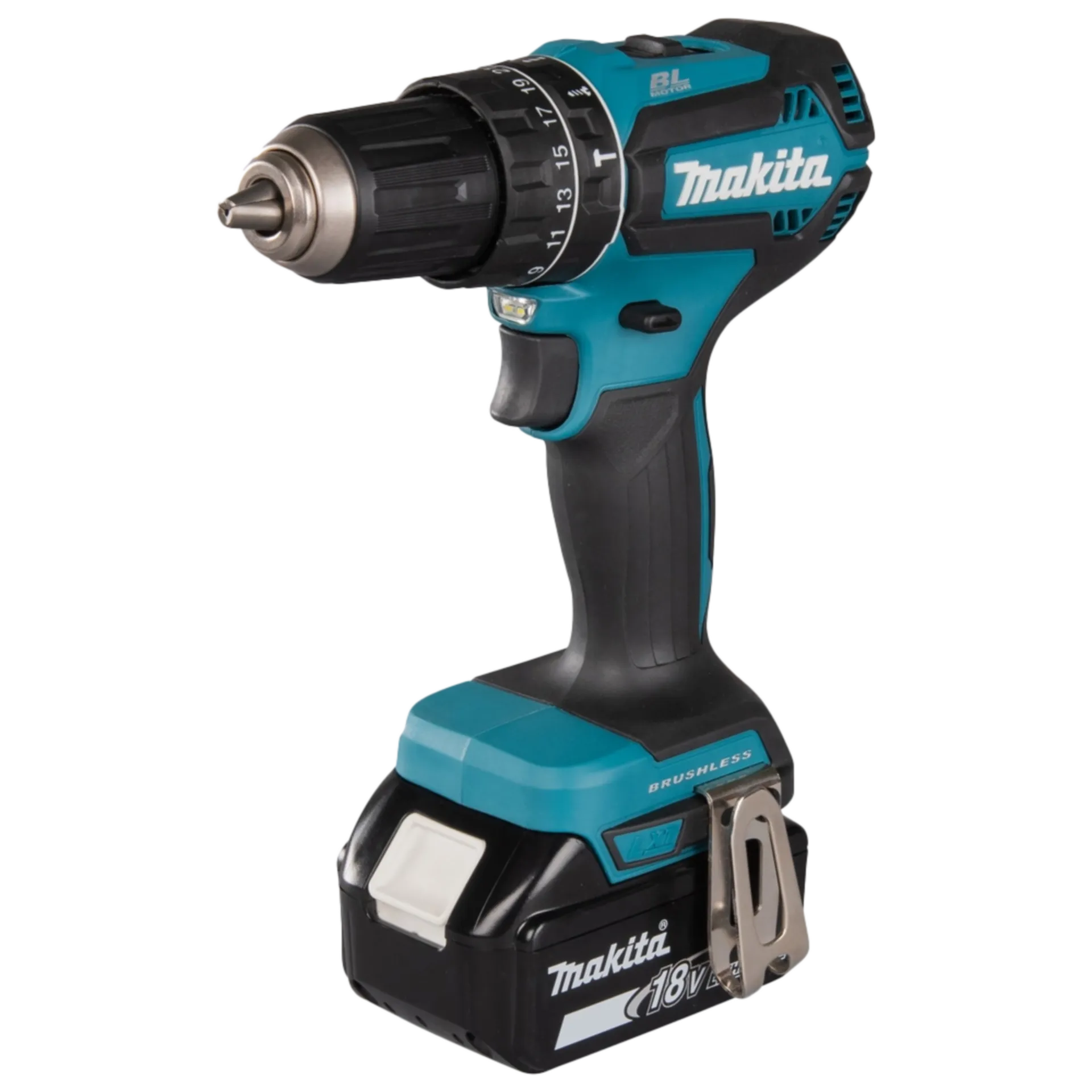 Perceuse-visseuse à percussion sans fil DHP485RFJ (18V - 2 x 3 Ah Li-ion)