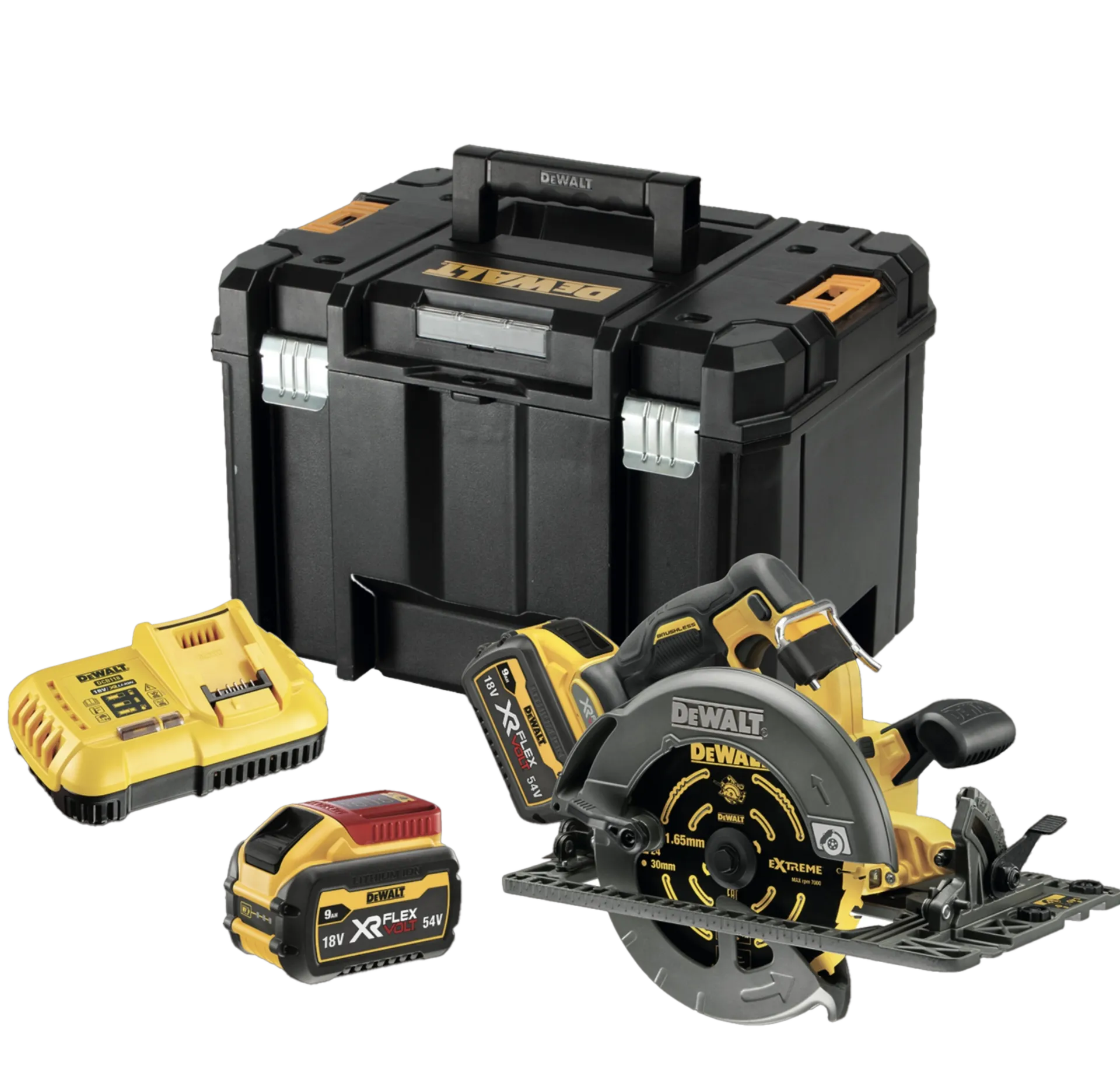 Scie circulaire sur batterie DCS579X2 (54V - 2 x 9 Ah Li-ion - FlexVolt)