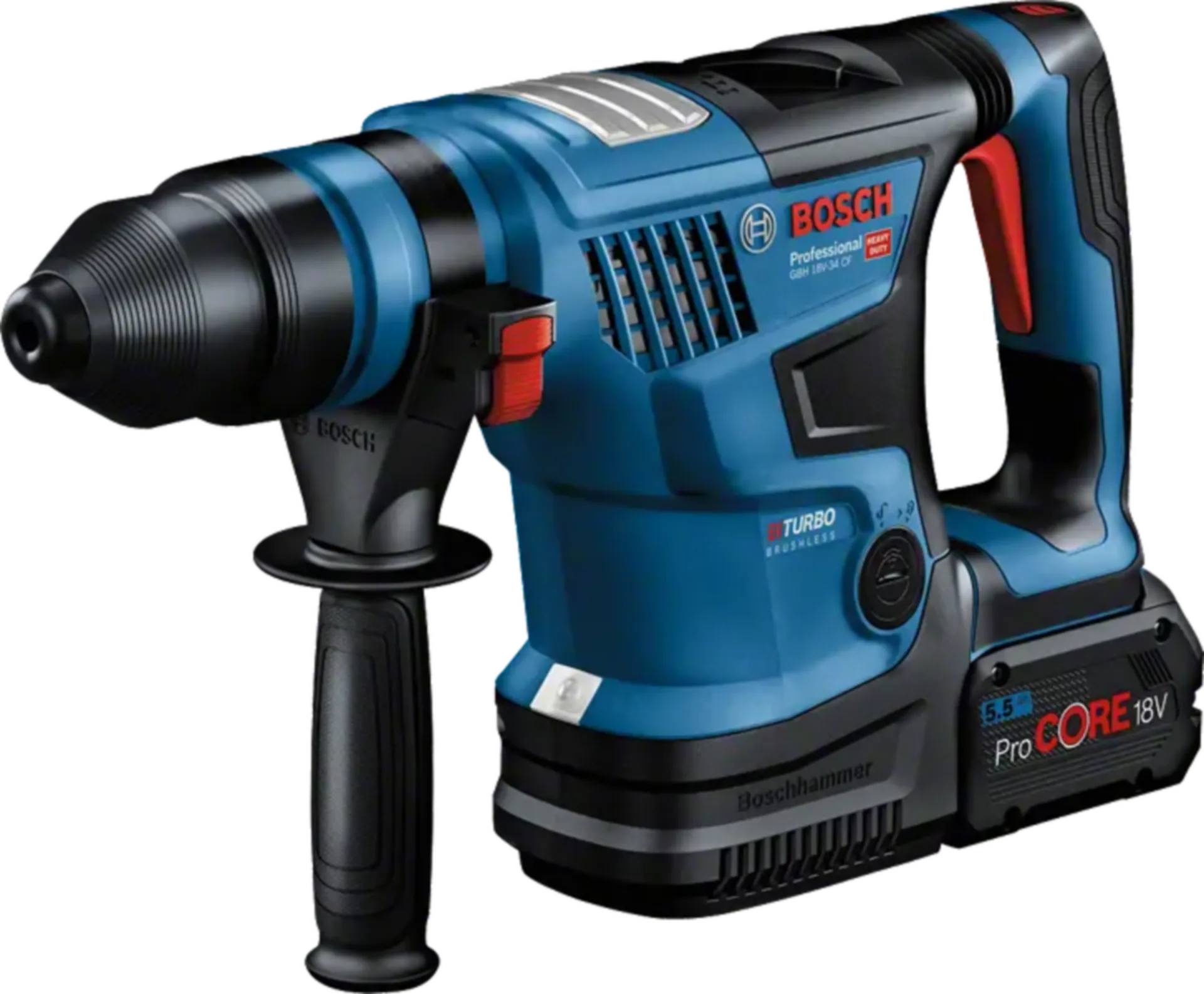 Accu boor- en beitelhamer GBH 18V-34 CF (18V - 2 x 8 Ah Li-ion Procore)