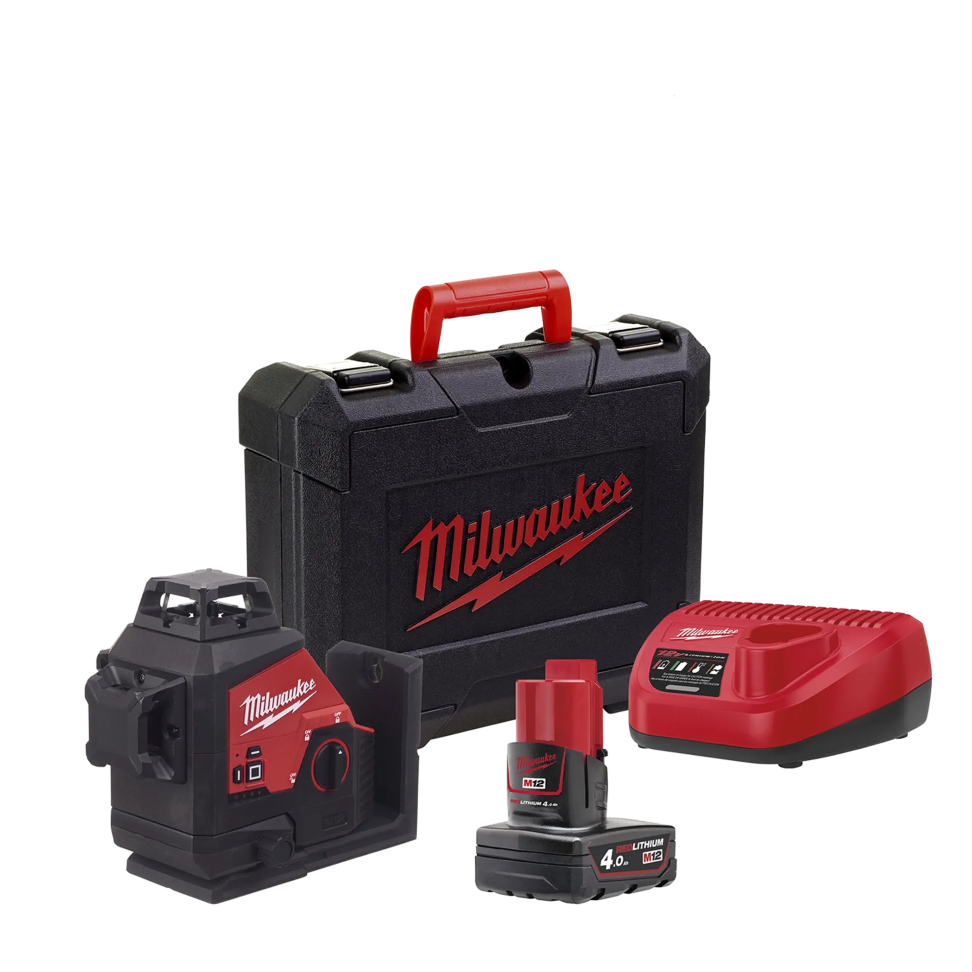 Laser croix Milwaukee M12 3PL-401C (12V - 1 x 4 Ah Li-ion)