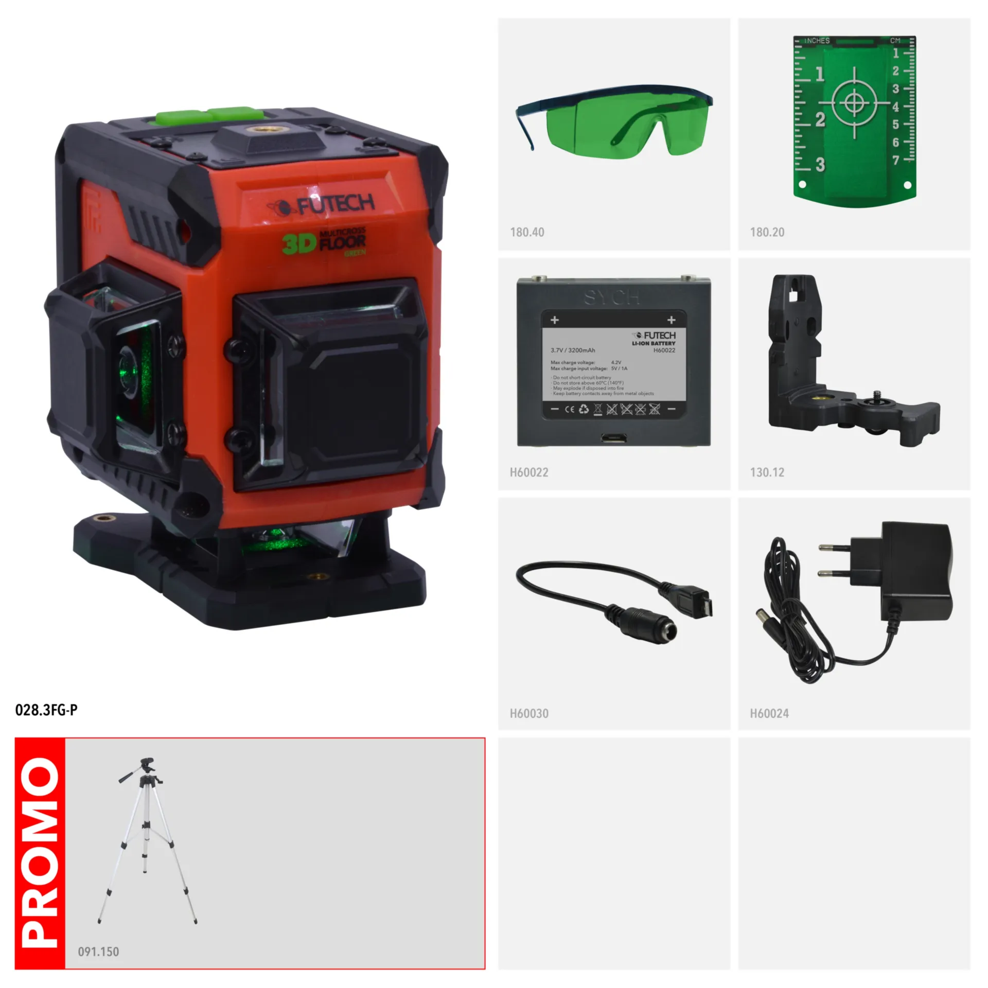 Laser croix MC3D Floor Vert Pack Promo - 028.3FG-P Laser croix MC3D Floor Vert Pack Promo - 028.3FG-P