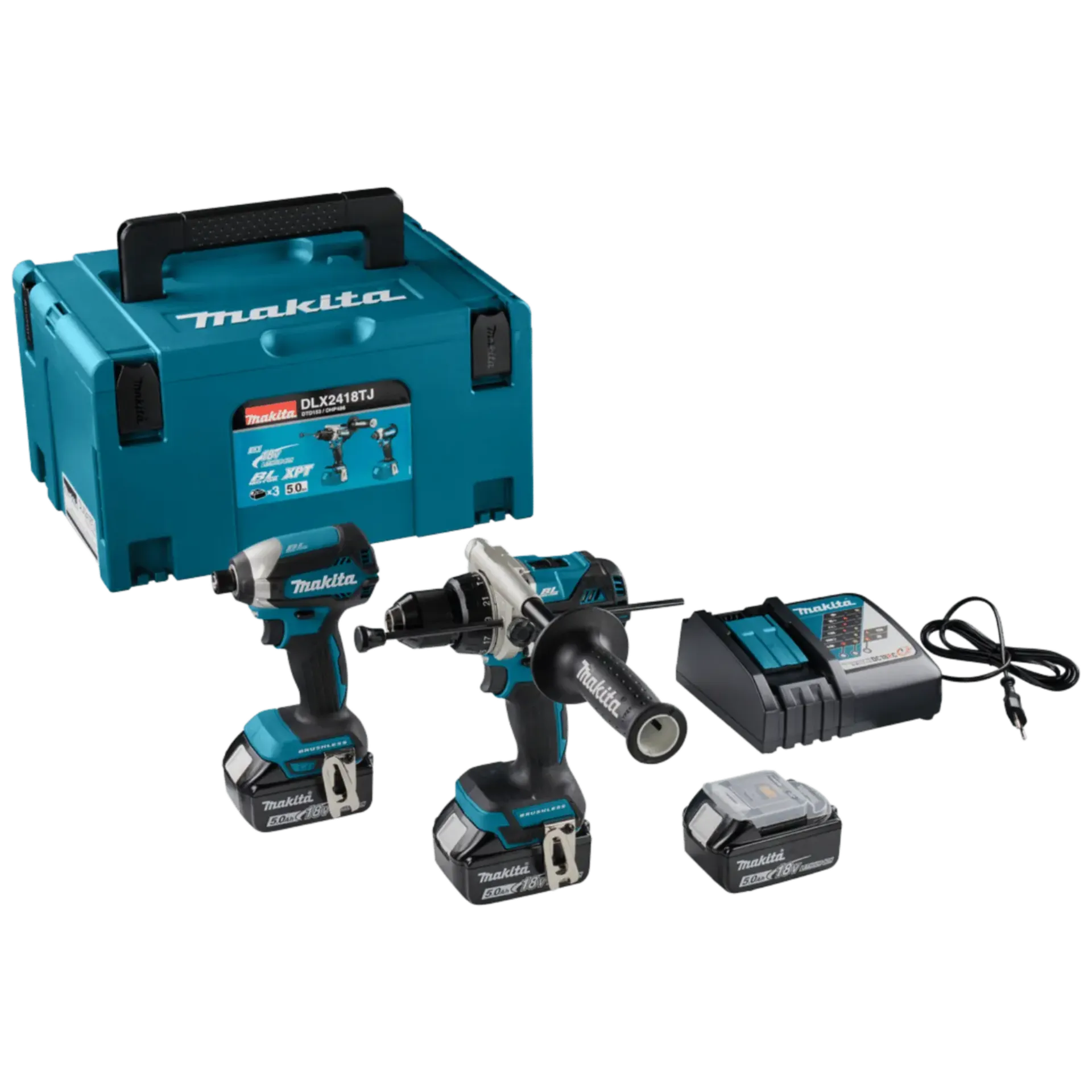 Combiset Accu Machines 2-pack DLX2418TJ (18V - 3 x 5Ah Li-ion)