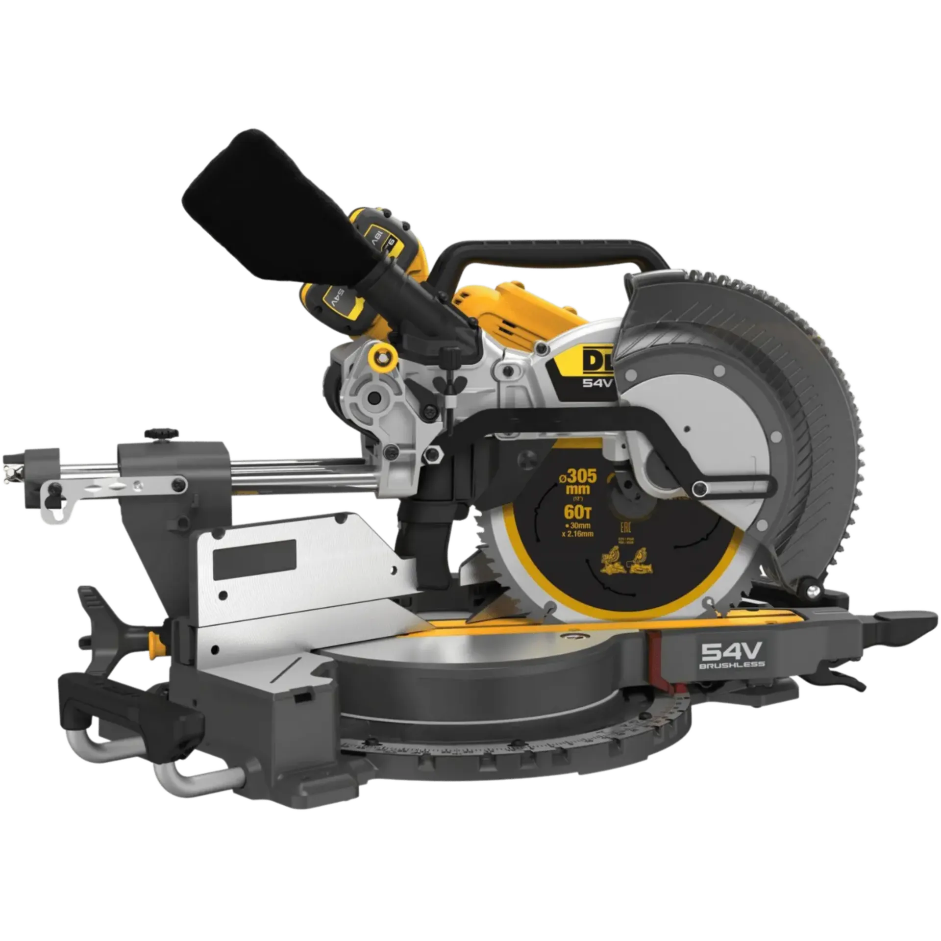 Accu afkort- en verstekzaag DCS781X2 (54V - 2 x 9 Ah Li-ion - Ø305 mm) Accu afkort- en verstekzaag DCS781X2 (54V - 2 x 9 Ah Li-ion - Ø305 mm)
