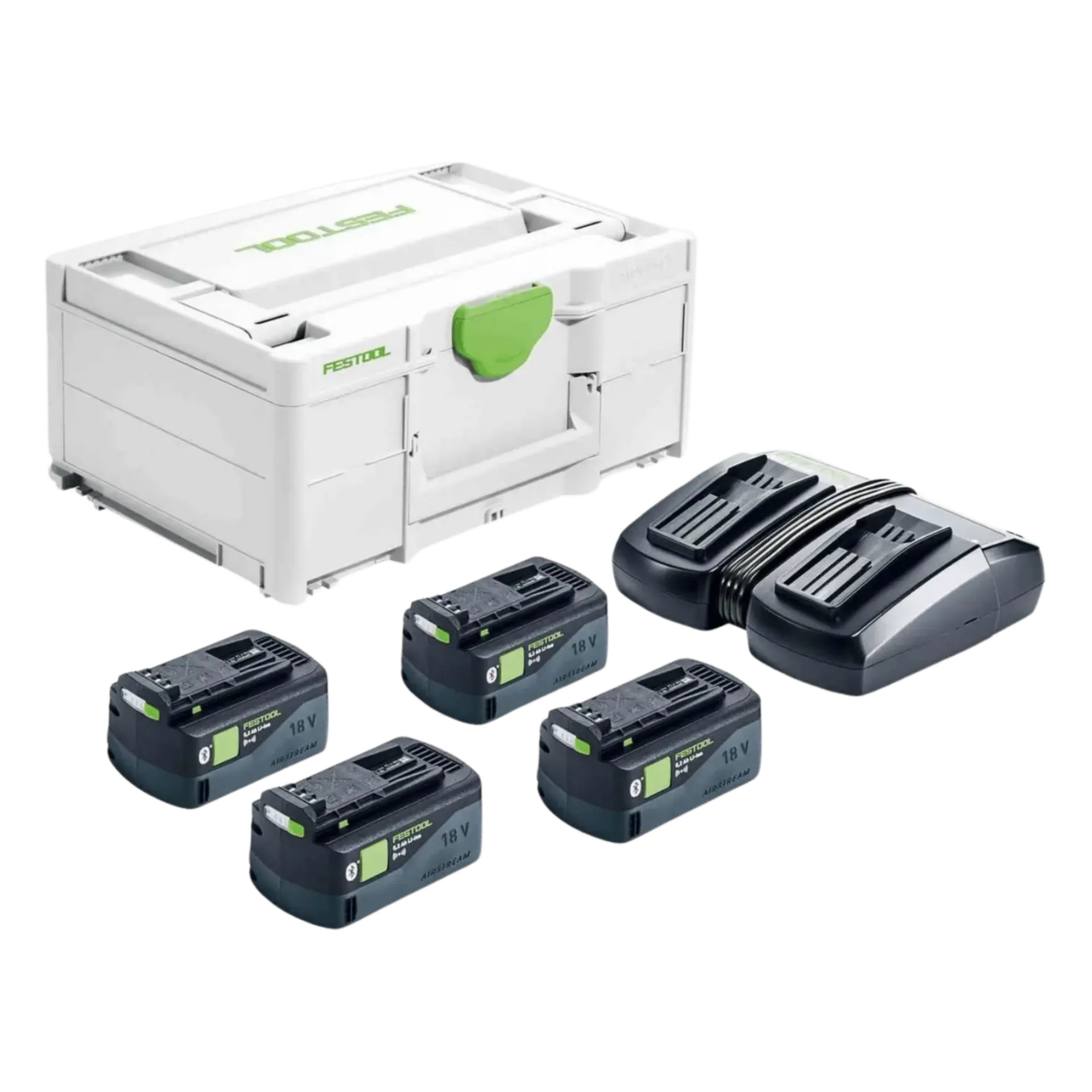 Set de batteries 18V : 4 X 5.2 Ah Li-ion + chargeur TCL6 DUO
