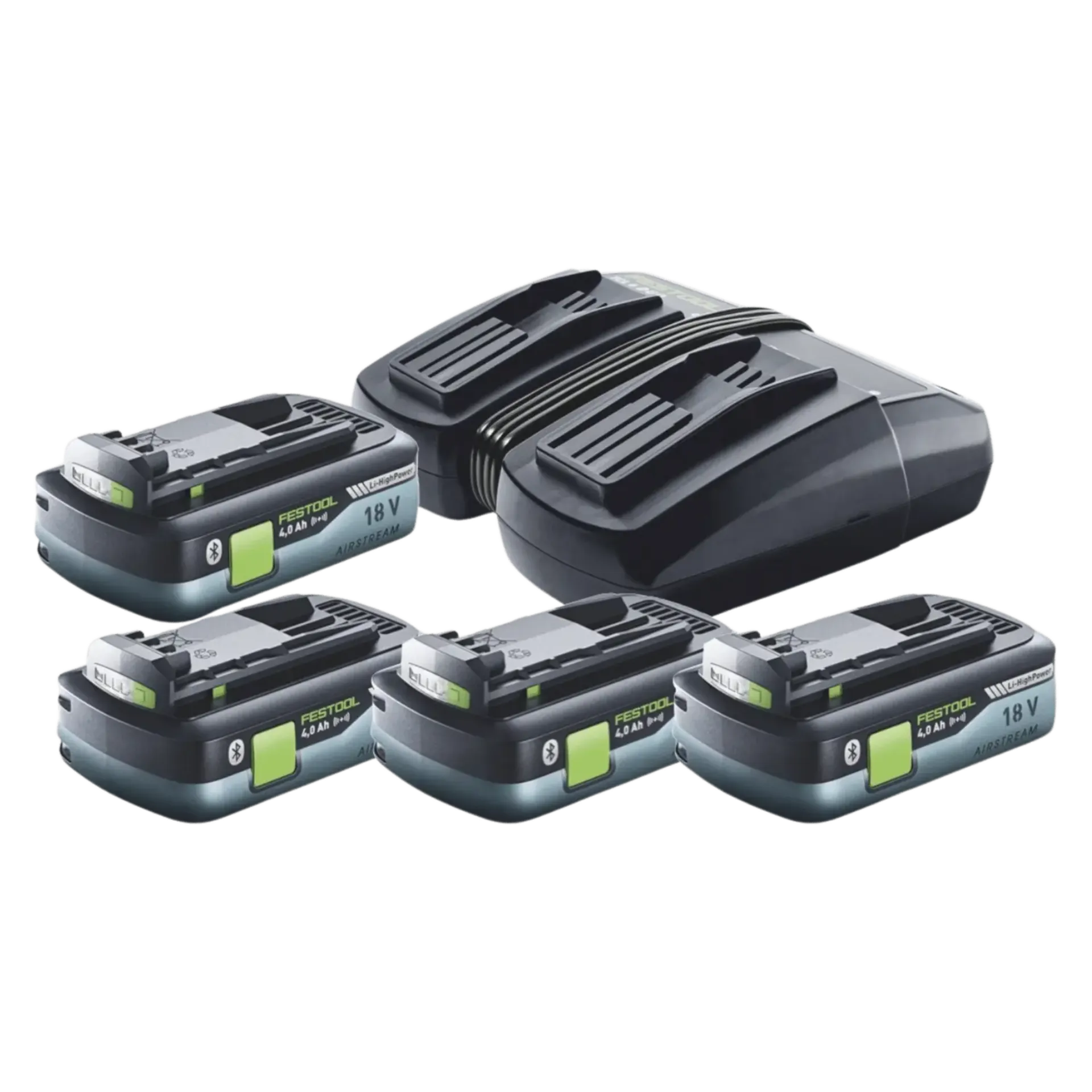 Set batterijen 18V: 4 x 4 Ah Li-ion + lader TCL6 DUO