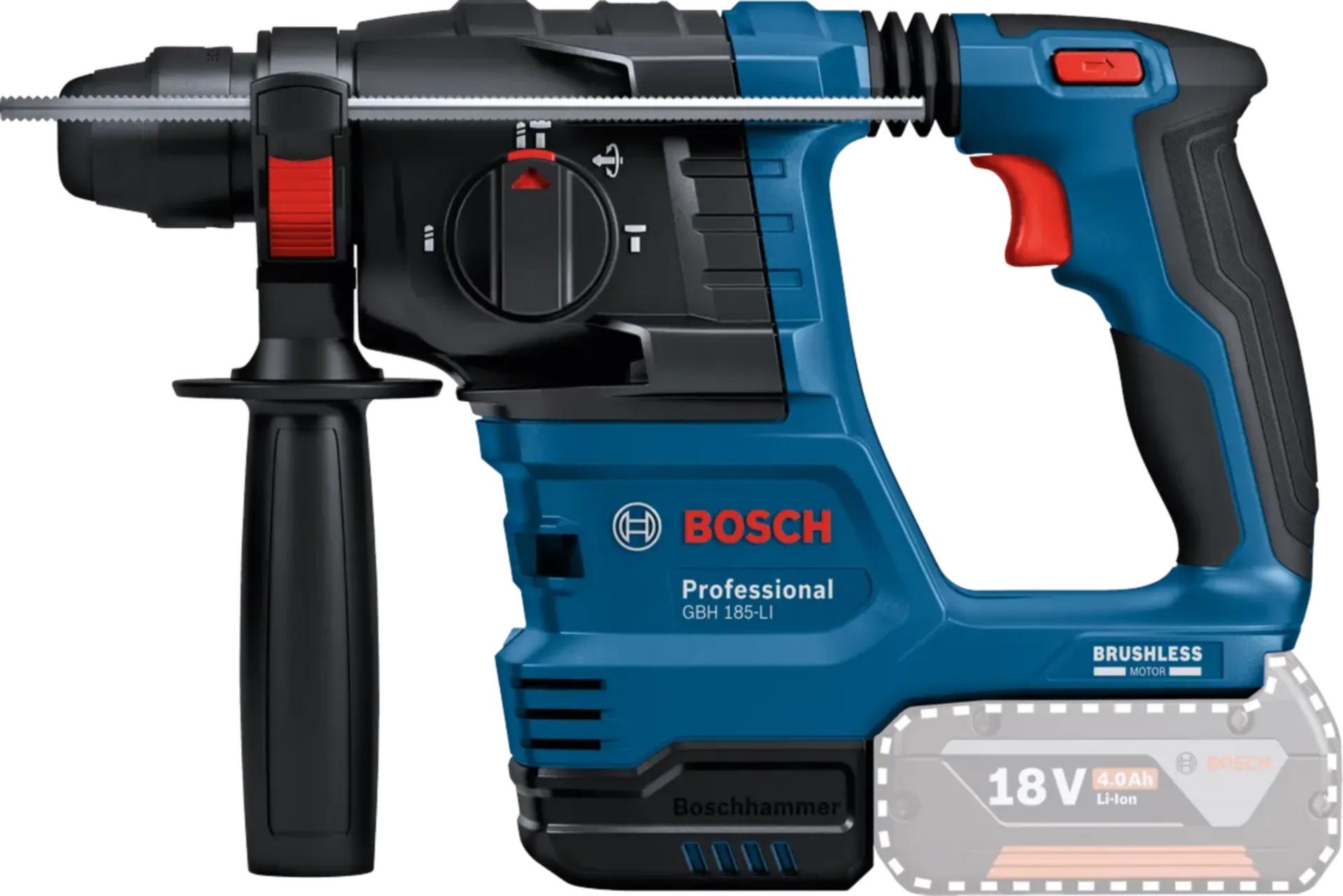 Accu boorhamer GBH 18V-22 (geleverd zonder accu) - 0611924001 Accu boorhamer GBH 18V-22 (geleverd zonder accu) - 0611924001