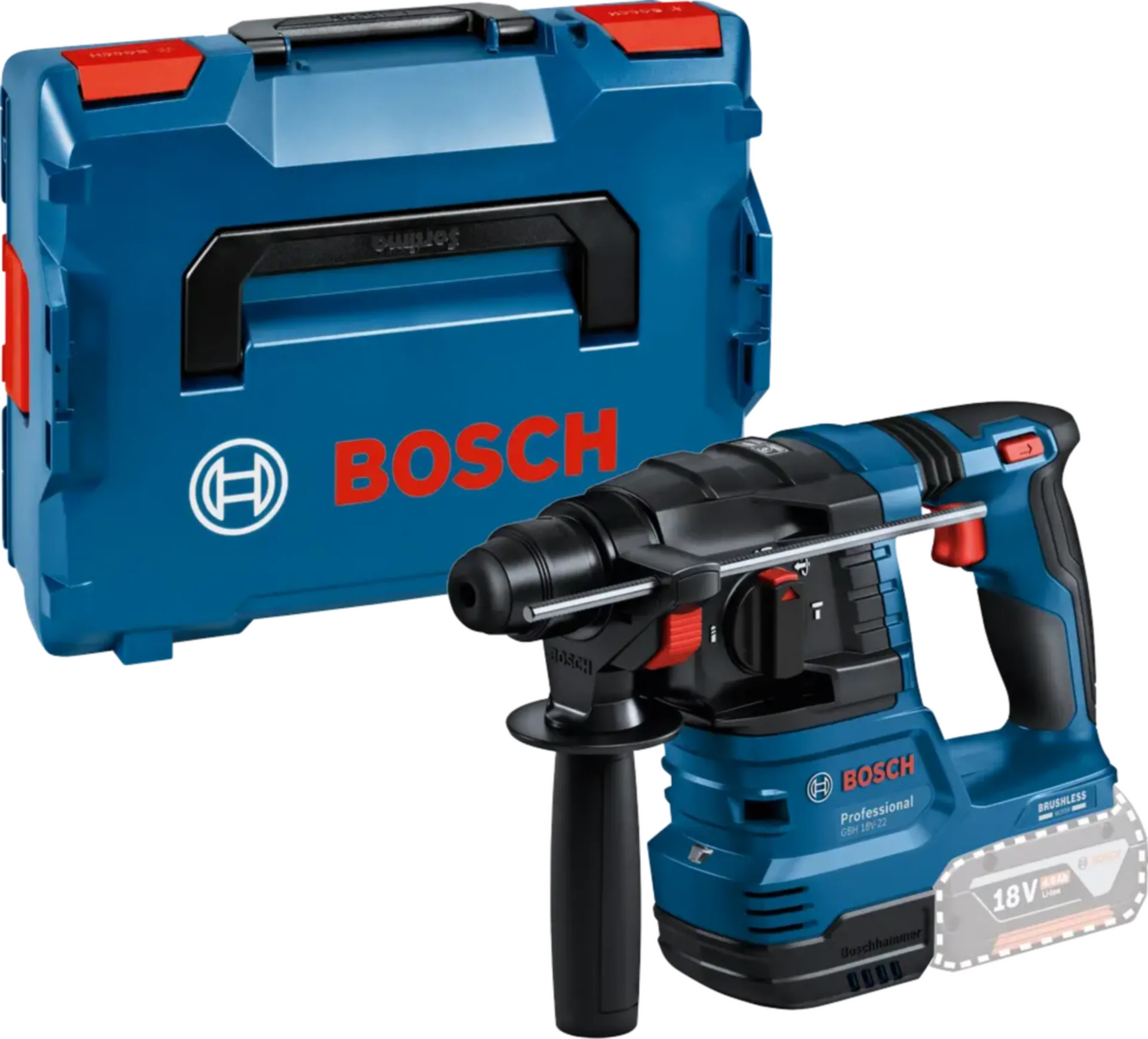 Accu boorhamer GBH 18V-22 (geleverd zonder accu) - 0611924001 Accu boorhamer GBH 18V-22 (geleverd zonder accu) - 0611924001