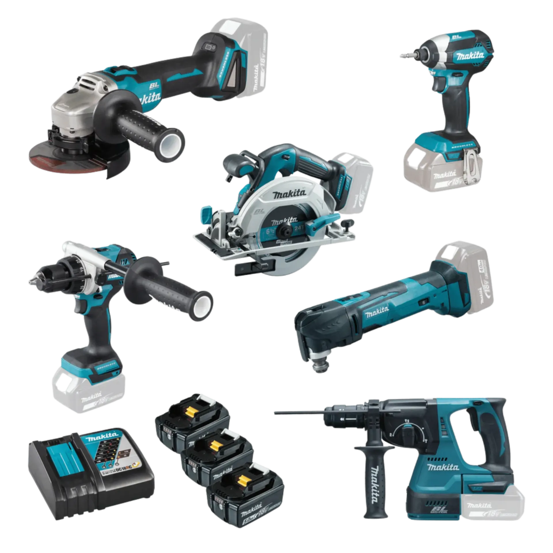 Acheter MAKITA Combiset sans fil 6-pack DLX6128JX1 (18V - 3 X 5 Ah Li ...