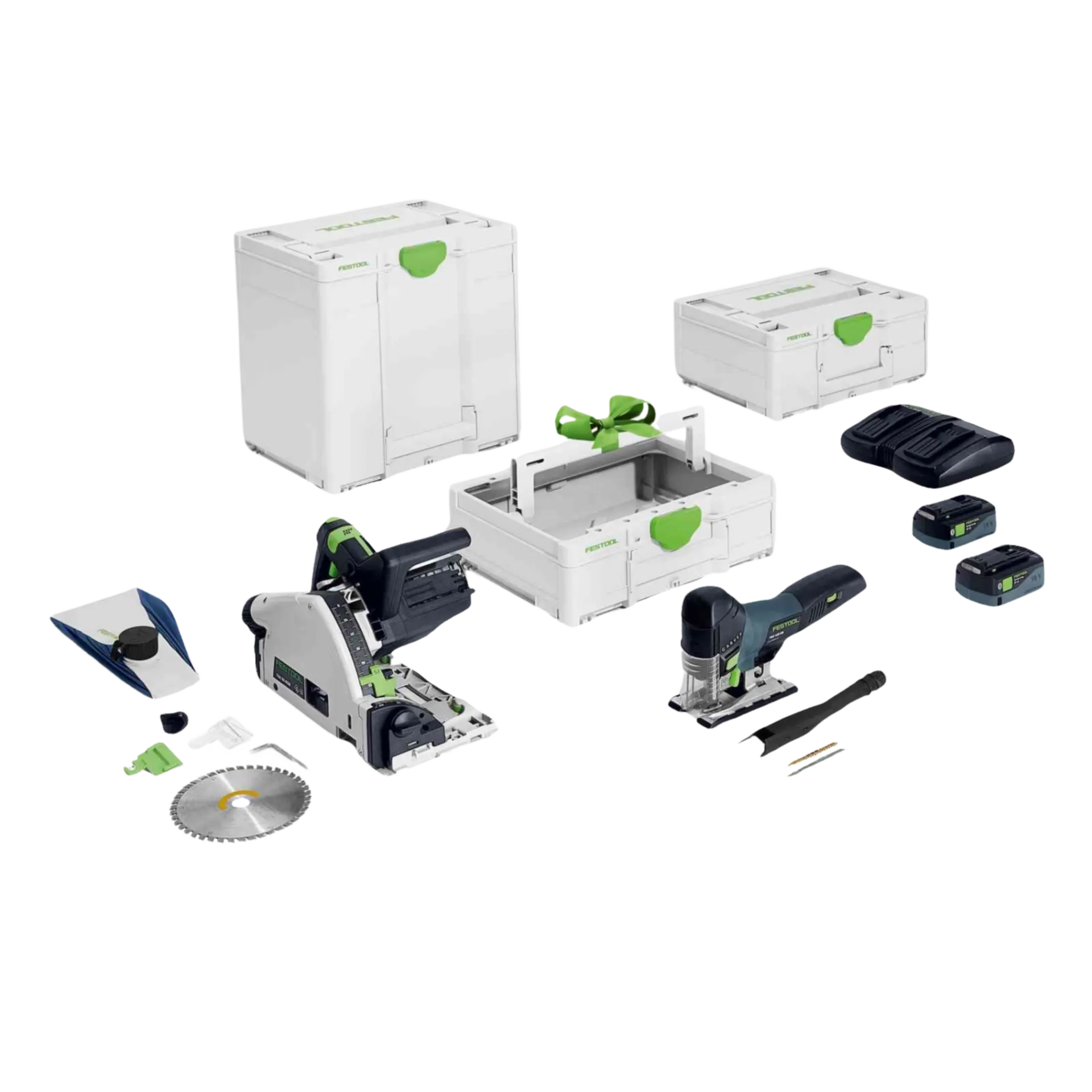 Combiset sans fil 2-pack pour scier : Scie plongeante TSC 55 + Scie sauteuse CARVEX PSC 420 Combiset sans fil 2-pack pour scier : Scie plongeante TSC 55 + Scie sauteuse CARVEX PSC 420