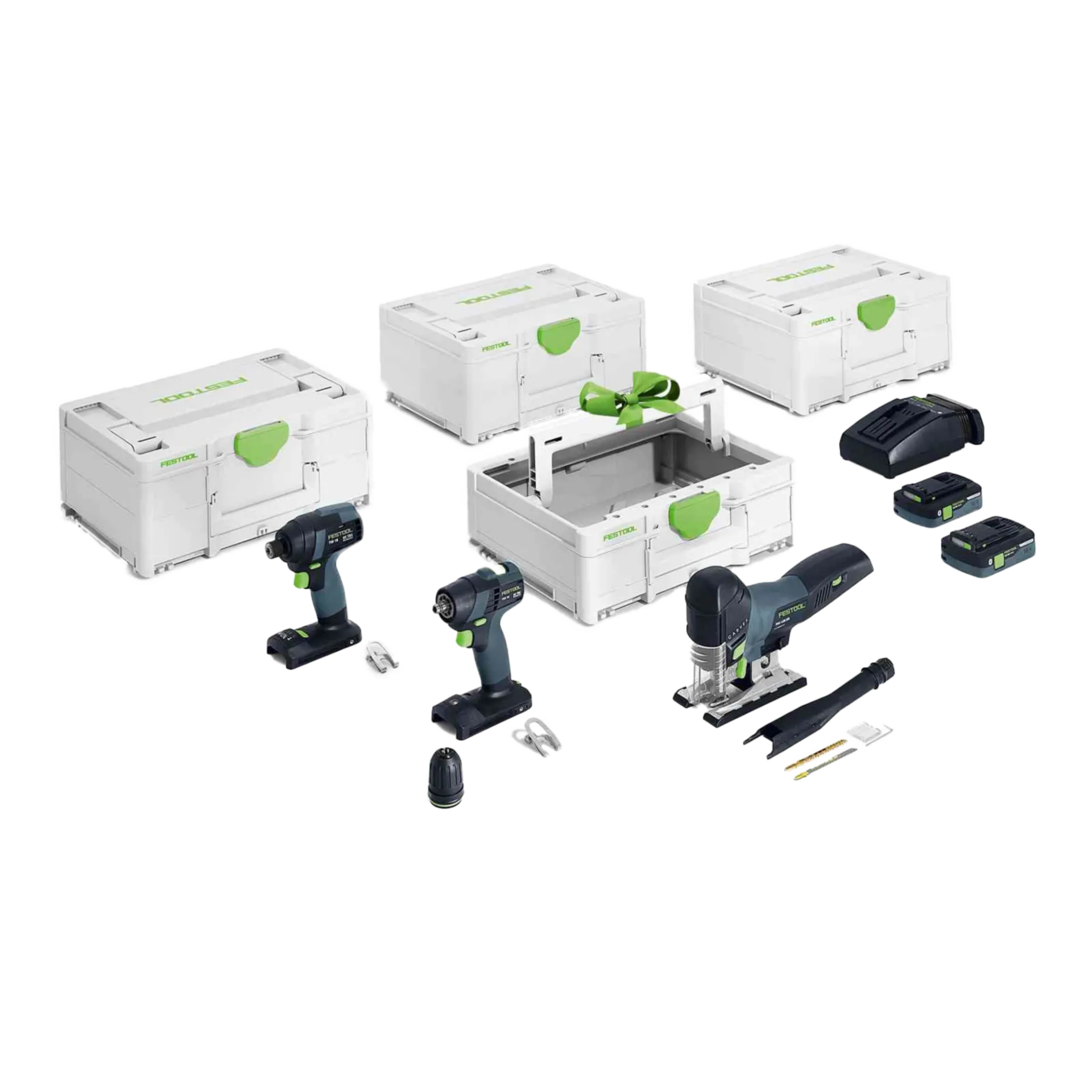TID 18 / TXS 18 / PSC 420 Accu Combiset 18V (2 x 4.0Ah Li-ion, Incl. Lader & SYS3) TID 18 / TXS 18 / PSC 420 Accu Combiset 18V (2 x 4.0Ah Li-ion, Incl. Lader & SYS3)